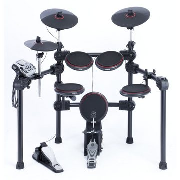 FAME E-Drum,DD-5500 Pro E-Drum Set, Elektronisches Schlagzeug-Set mit 458 Sounds, 41 Drumsets, Aux-Eingang, MIDI, MP3-Wiedergabe und Effekten, E-Schlagzeug, Schwarz, E-Drums, E-Drum Sets, E-Drum Set, Elektronisches Schlagzeug, MIDI-fähiges Schlagzeug