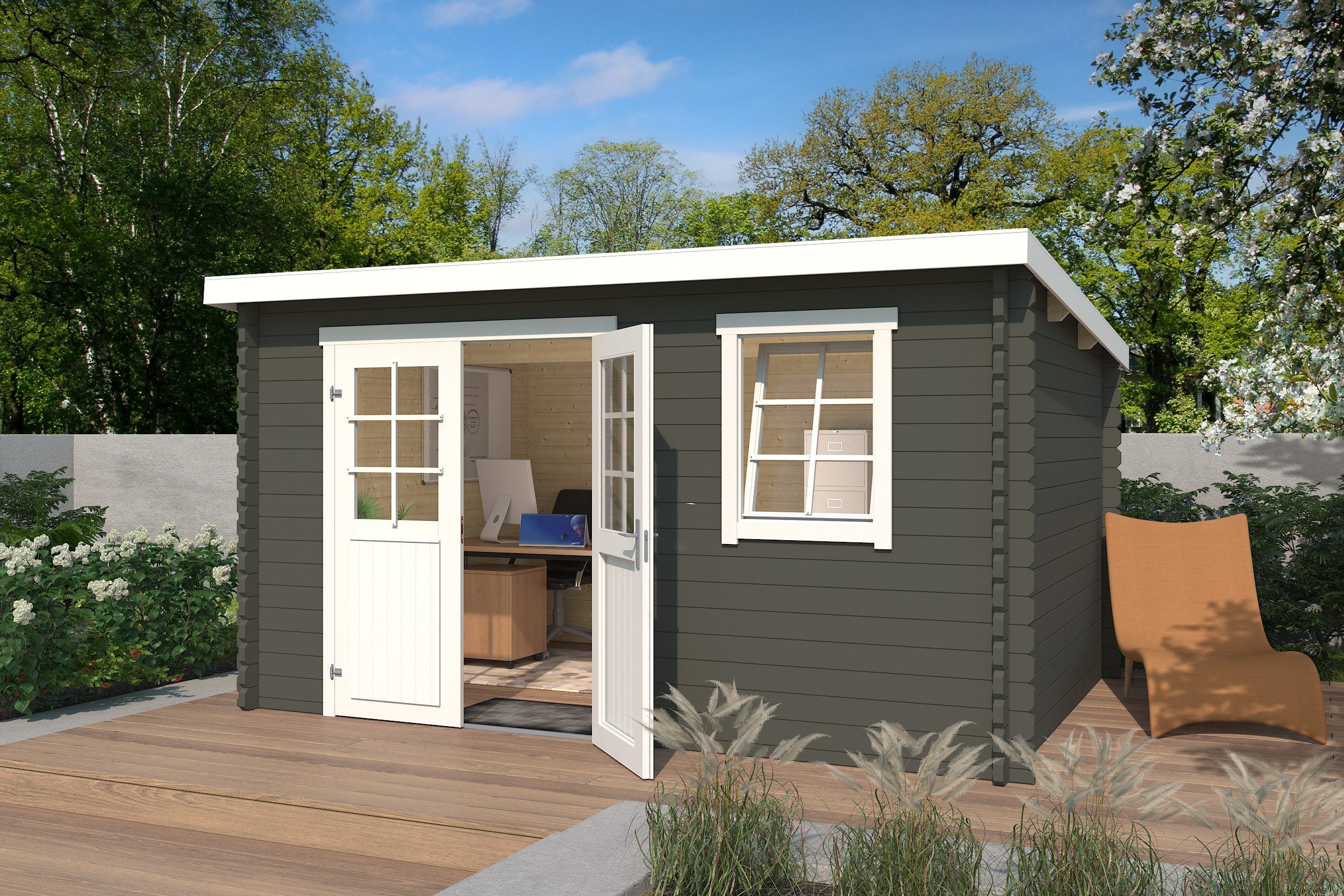 Nordic Holz Gartenhaus Amira 230, BxT: 400x268,7 cm