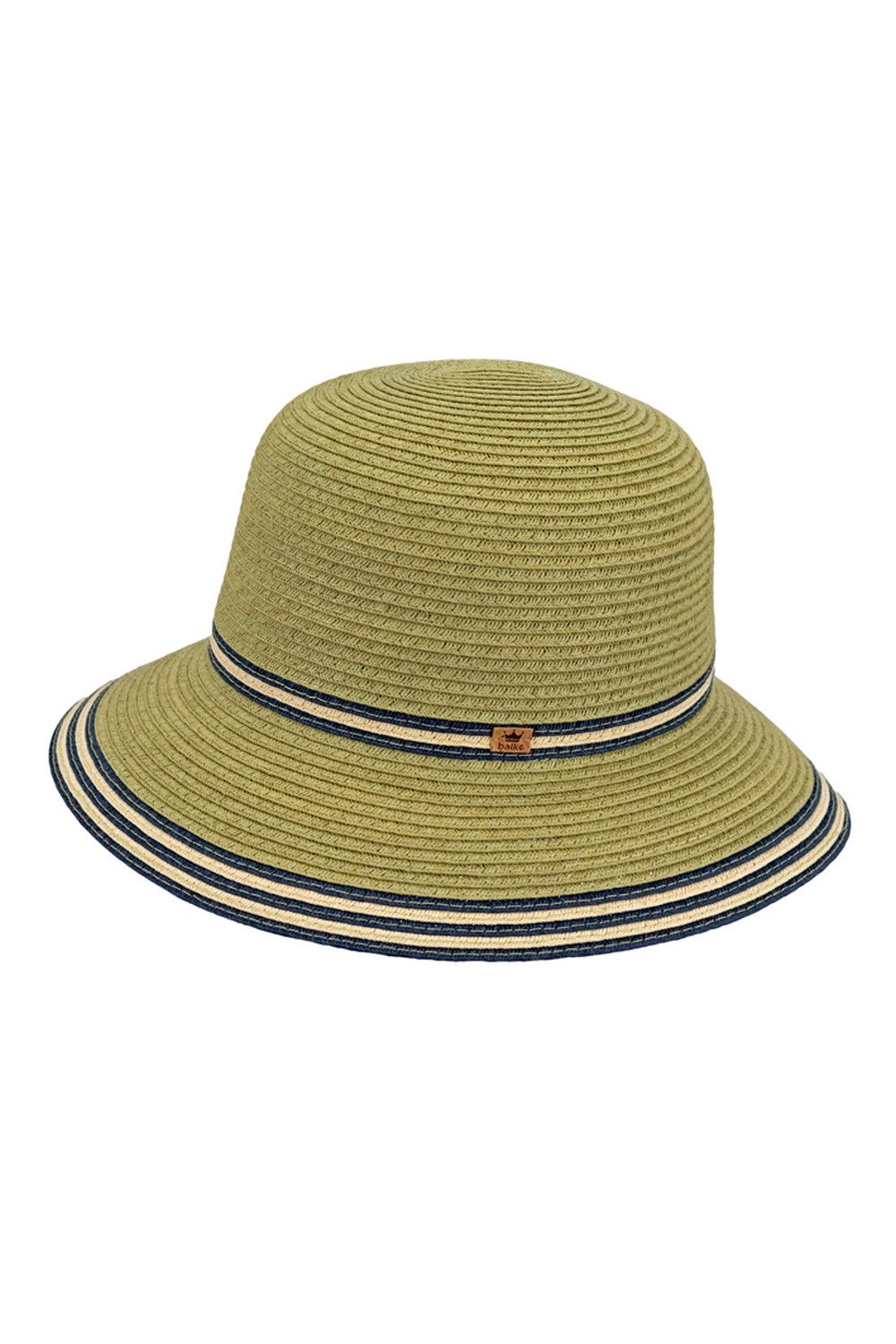 Balke Strohhut mit farbigen Bortenstreifen