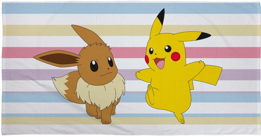 Pokémon Mikrofaser-Handtuch Badetuch Weiches saugfähiges Quadratisches Handtuch 
