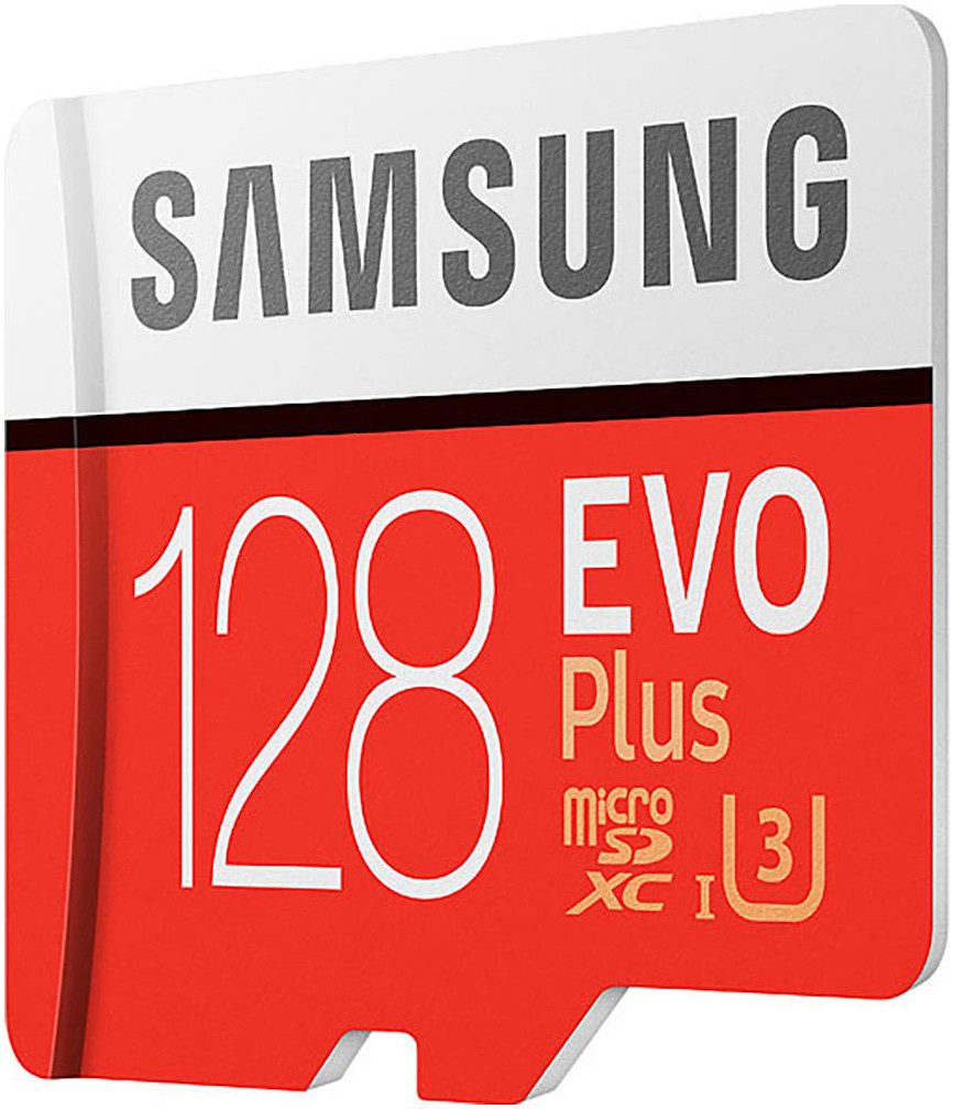 Samsung microSDXC 128 GB EVO Plus Speicherkarte (128 GB, UHS-I Class 10, 100 MB/s Lesegeschwindigkeit)