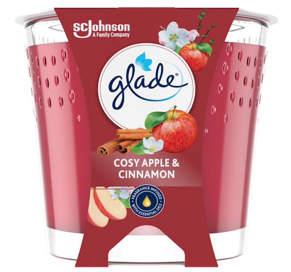 Glade Duftkerze Duft-Kerze Cosy Apple & Cinnamon, 112g