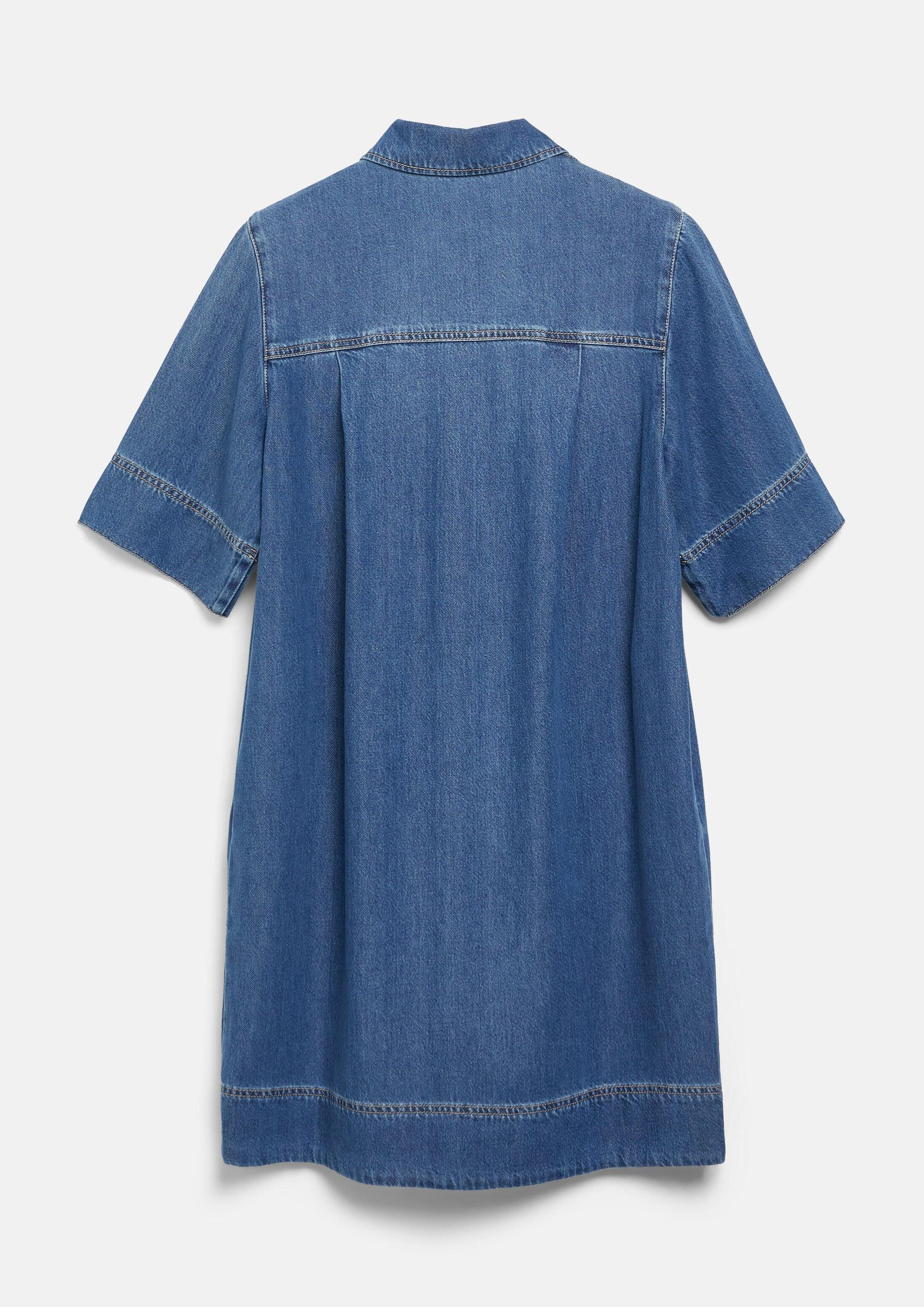 s.Oliver Minikleid Kleid Kurzes Jeanskleid mit Eingrifftaschen