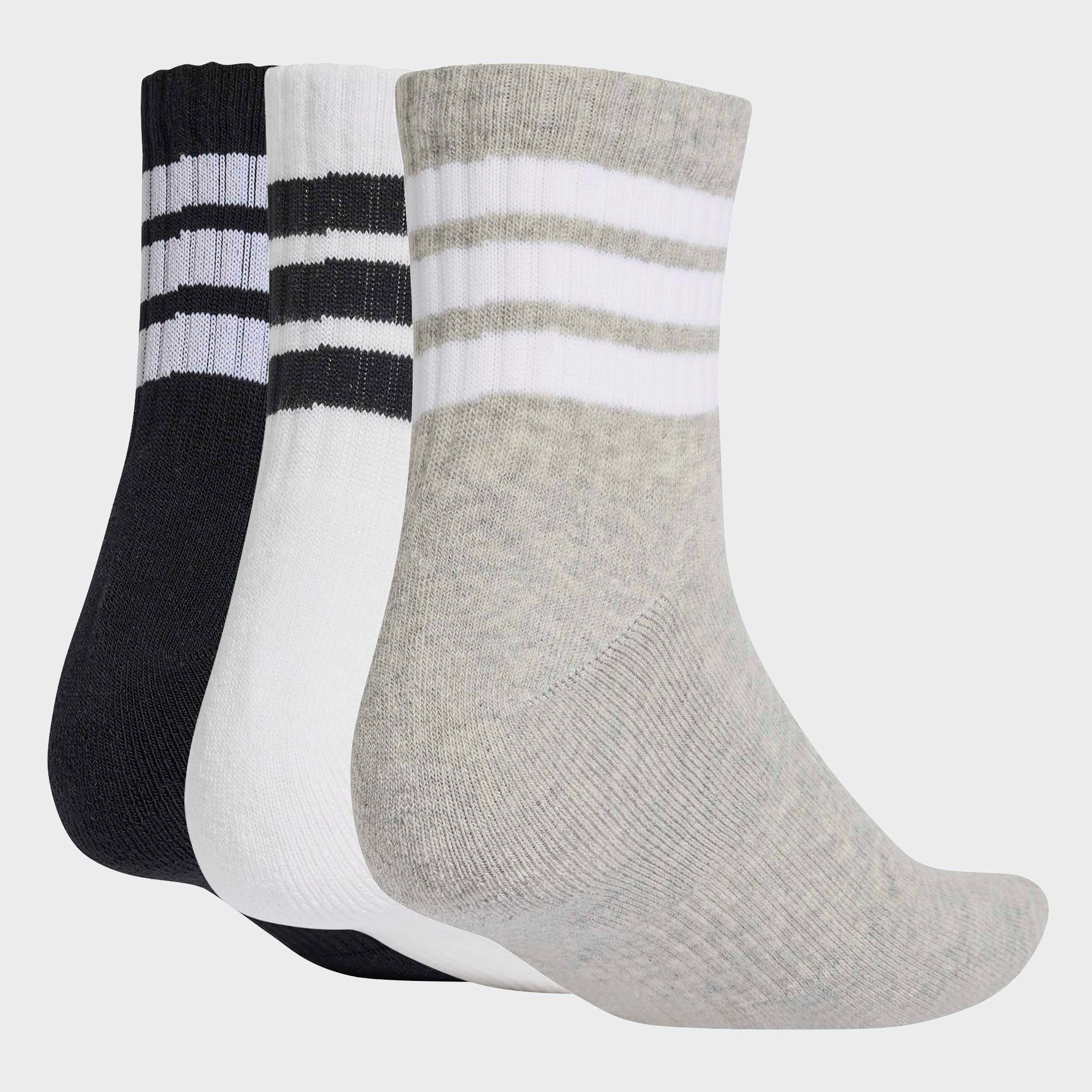 adidas Performance Funktionssocken 3-STREIFEN SPORTSWEAR DÄMPFENDE HALBHOHE, 3 PAAR (3-Paar)