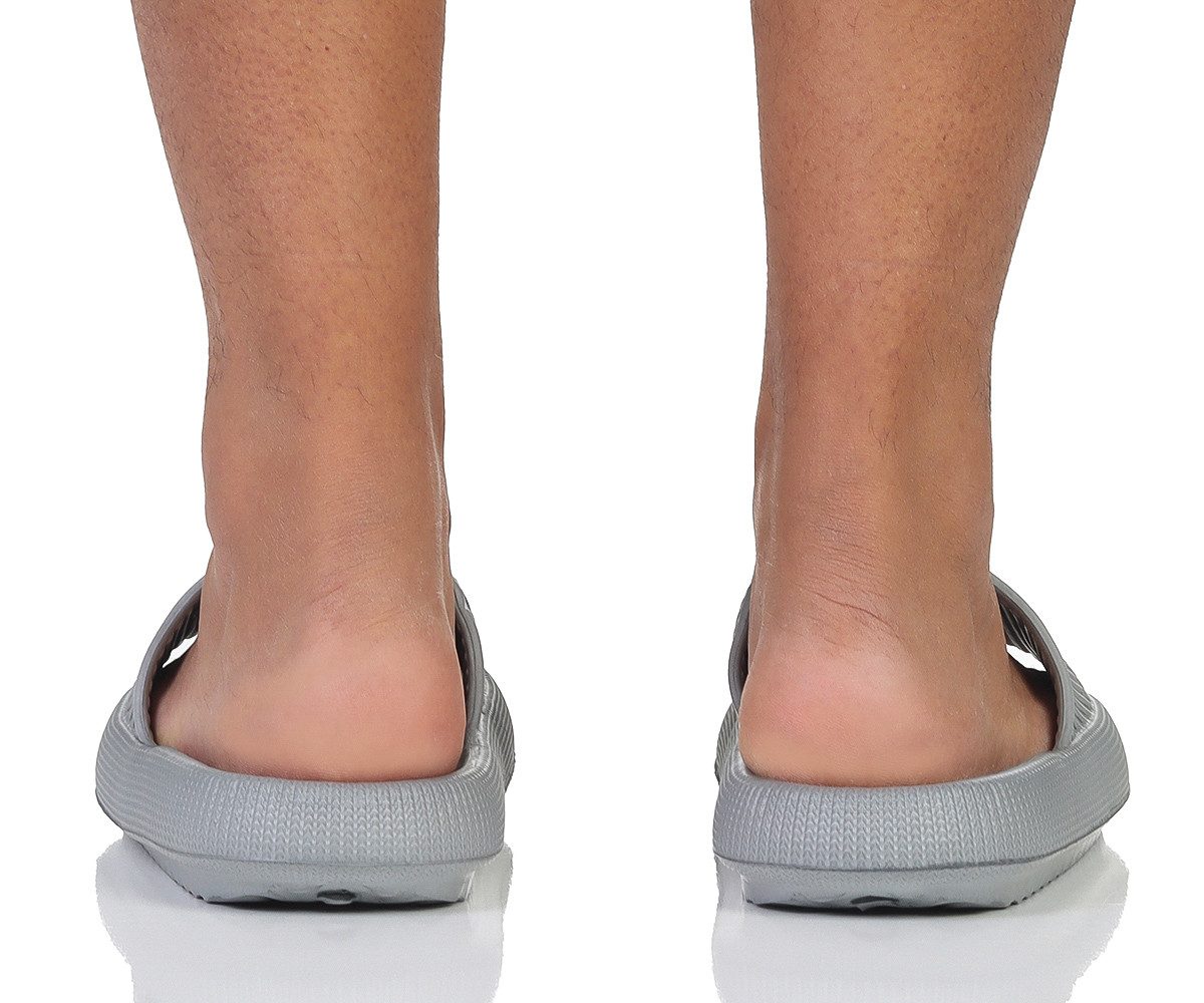 simaranda Herren Damen Schlappen 4446 42-43 Hellgrau Schlappen