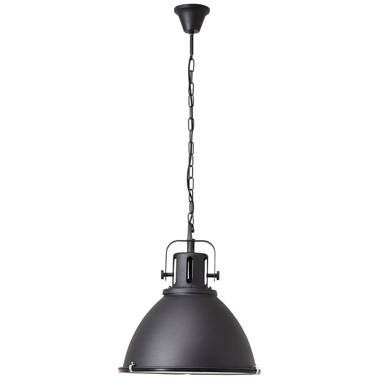 Brilliant Pendelleuchte schwarz Jesper Jesper, Pendelleuchte 47cm 1x A60, 60W, geeig E27, Lampe Glas