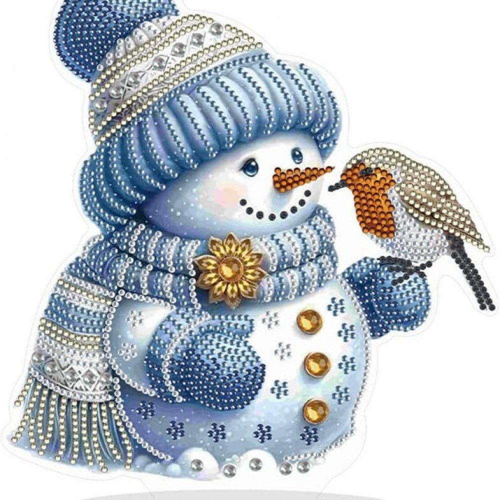 FELIXLEO Fensterdekoration Diamantmalerei Weihnachten neuer Schneemann günstig online kaufen