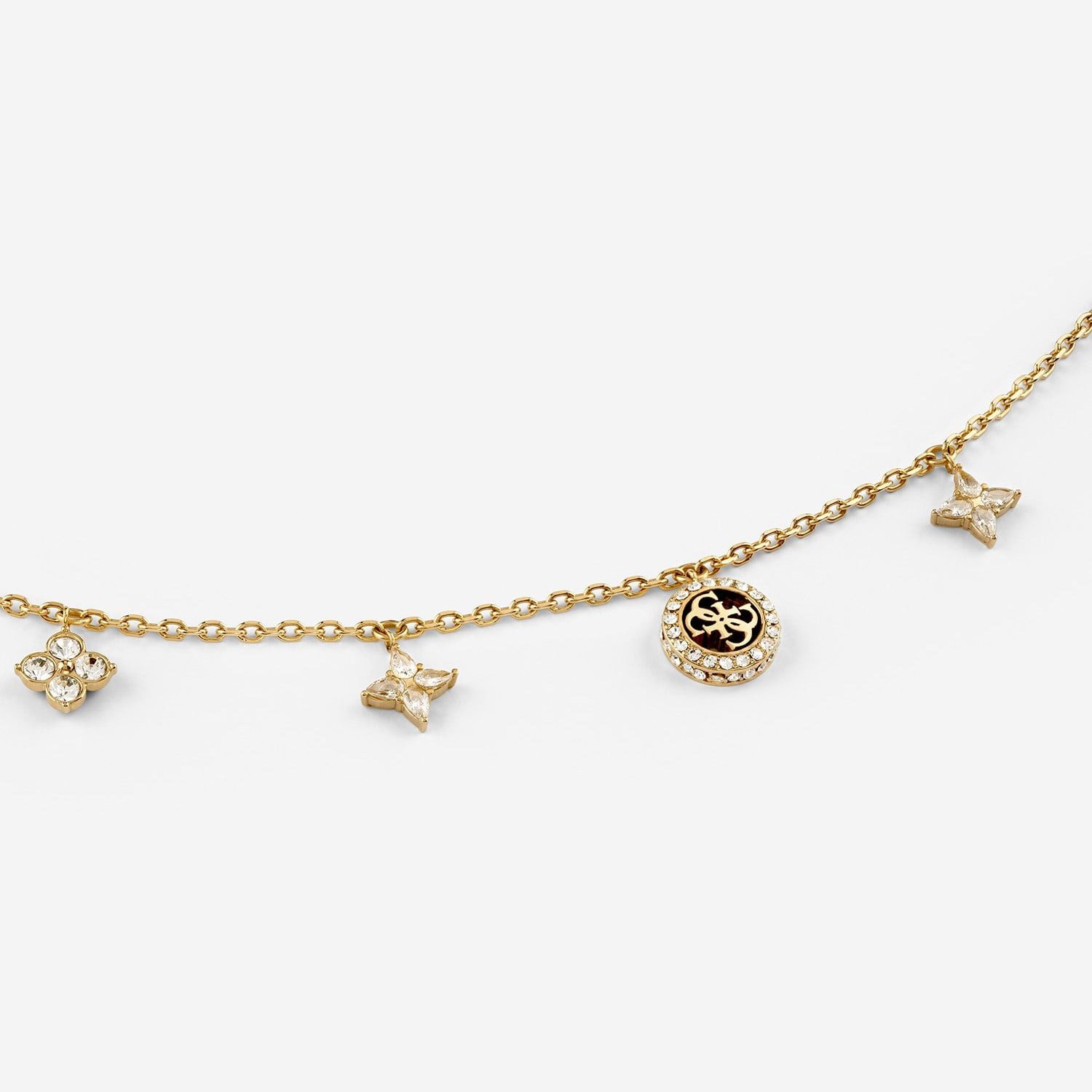 Guess Kette mit Anhänger Flower Charms Goldfarben günstig online kaufen