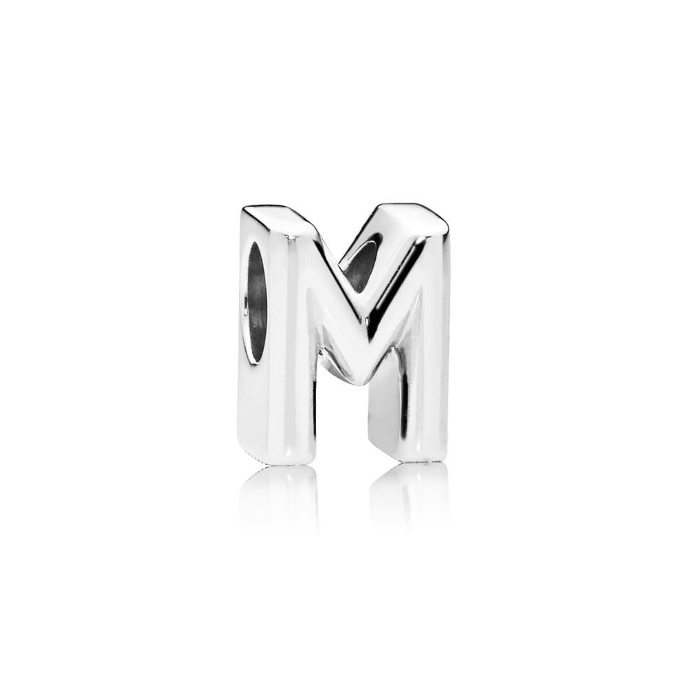 Pandora Bead 797467 Charm Buchstabe Letter M Silber günstig online kaufen