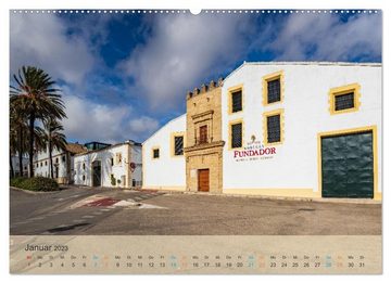 CALVENDO Wandkalender Jerez de la Frontera - Heimatstadt des Sherry (Premium, hochwertiger DIN A2 Wandkalender 2023, Kunstdruck in Hochglanz)