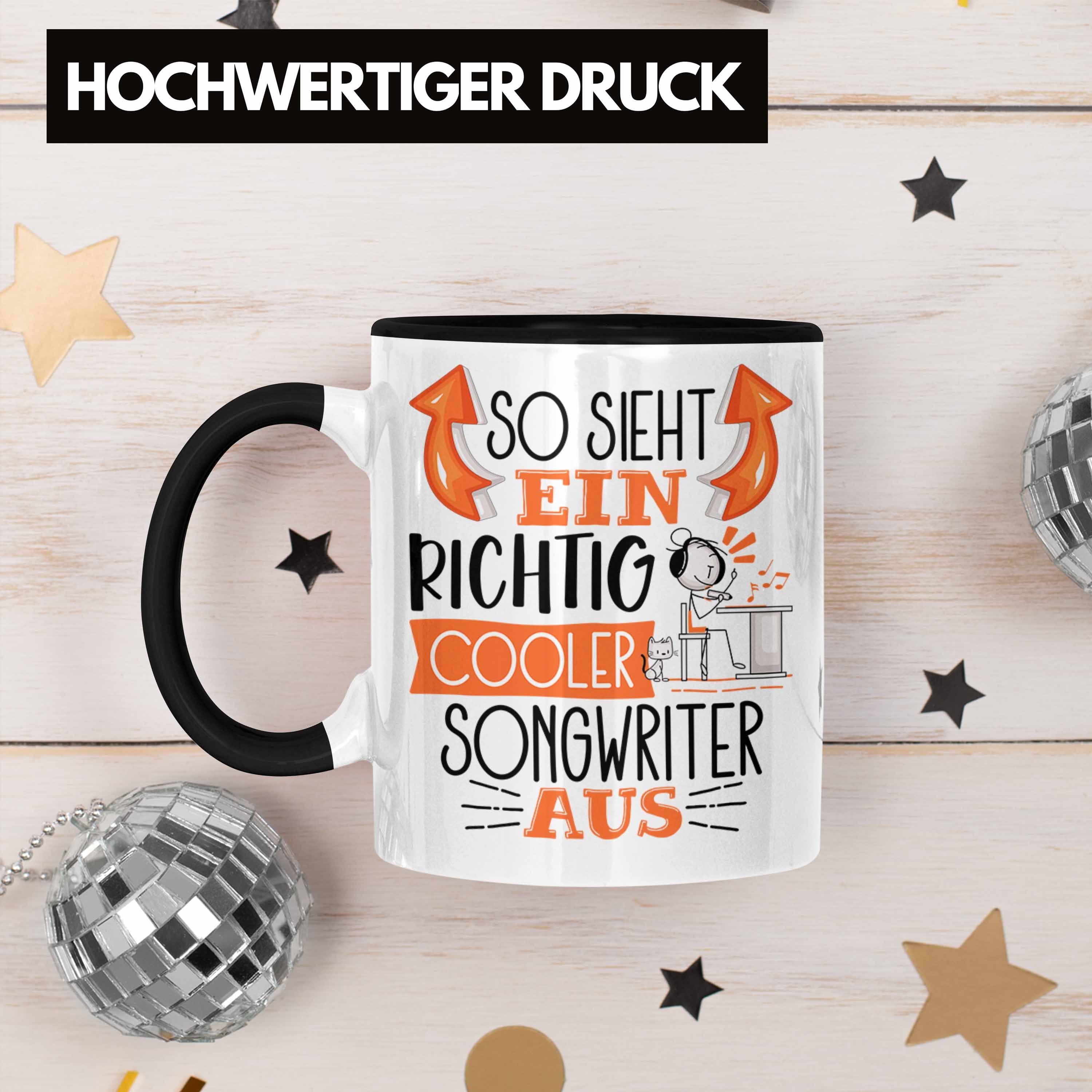 Trendation Tasse So Sieht Ein Cooler Tasse Richtig Songwrit Songwriter Schwarz für Aus Geschenk