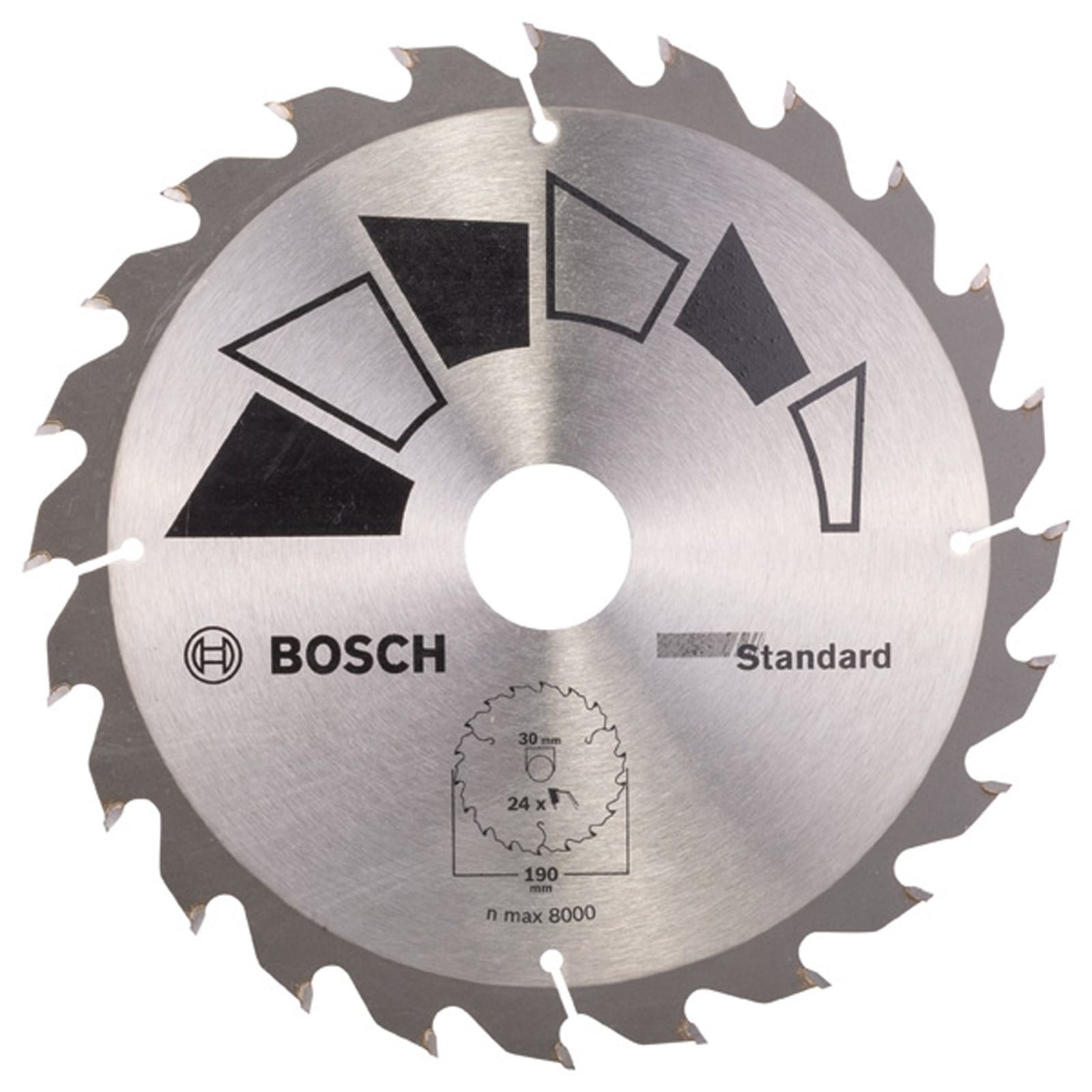 BOSCH Kreissägeblatt Bosch Kreissägeblatt STANDARD D= 190 mm Bohrung= 30 mm Z= 24 - 2609256