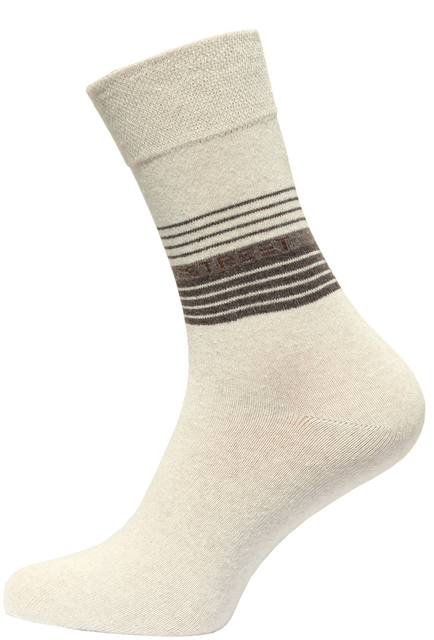 Cotton in Socken Baumwollqualität (10-Paar) angenehmer Prime®