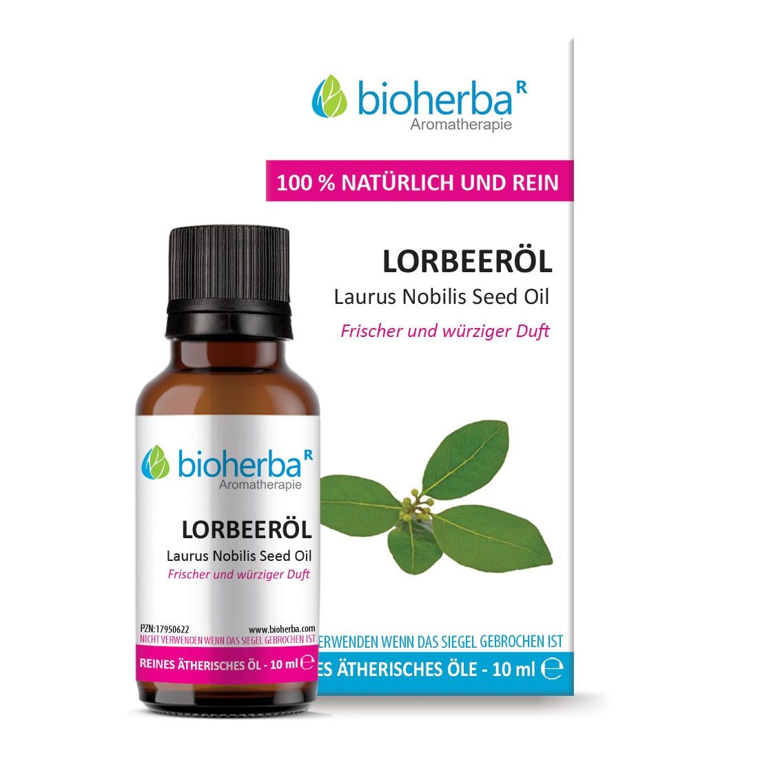BIOHERBA R Pflege-Set Lorbeeröl Laurus Nobilis Seed Oil Reines ätherisches Öl 10ml