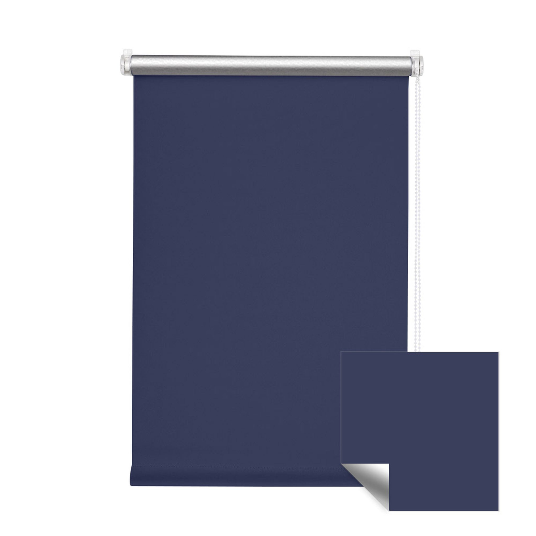 Verdunklungsrollo Klemmfix Tenebra Verdunkelungsrollo-Thermorollo 50x160cm dunkelblau, Victoria M., blickdicht, ohne Bohren, in Führungsschienen, Klemmfix, Thermo – Isolierung, Mit Magnet