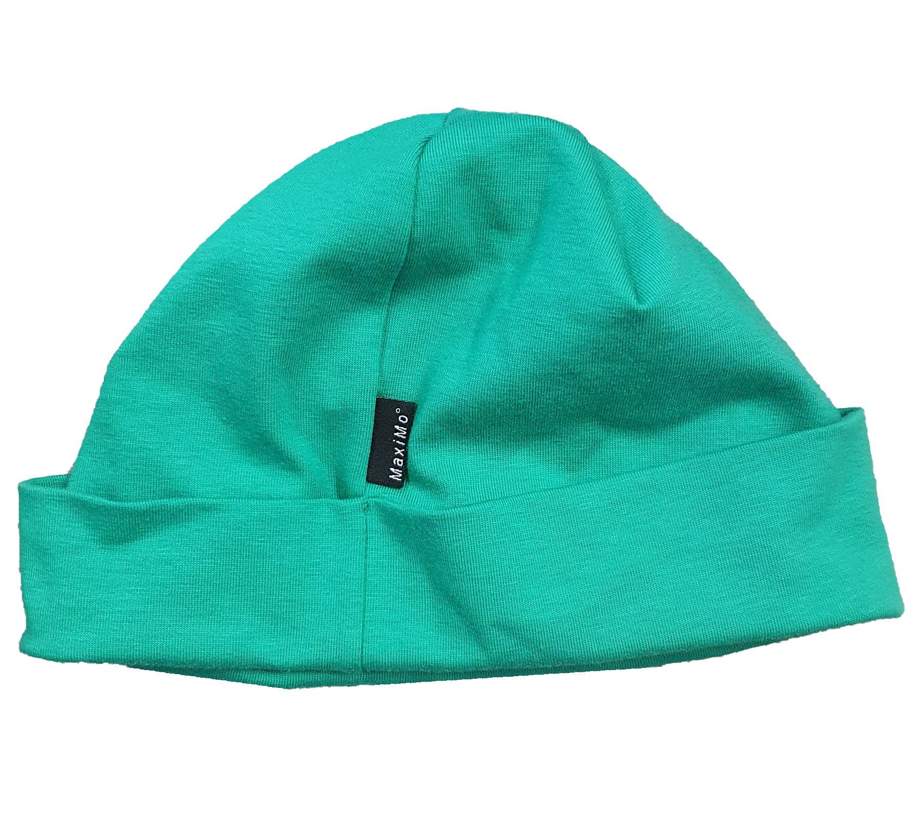 MAXIMO Jerseymütze maximo weiche Grün Jersey-Mütze Kinder Umschlag-Mütze Kopfbedeckung Kleinkinder