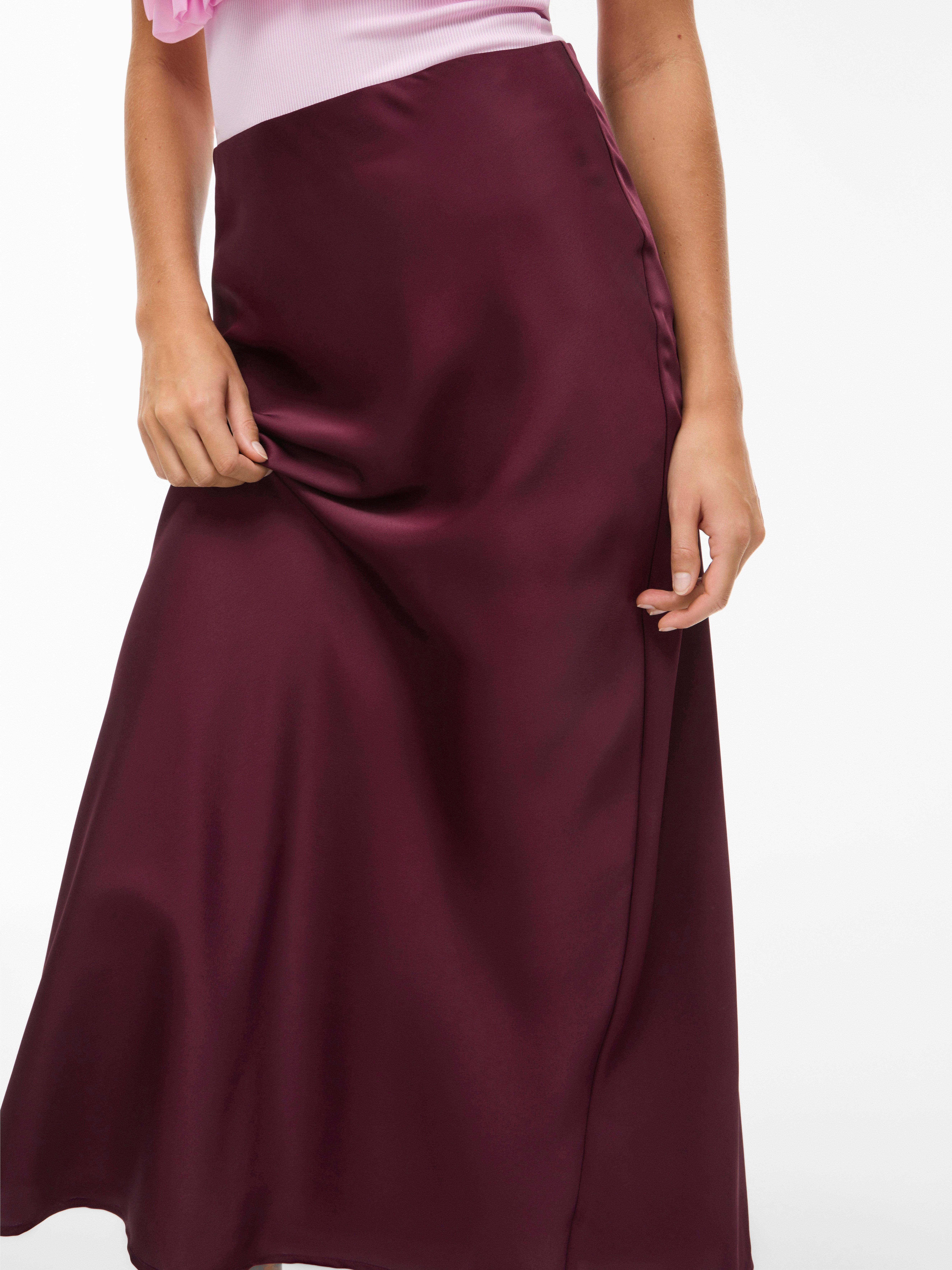 Vila Maxirock VIELLETTE HW LONG SKIRT günstig online kaufen