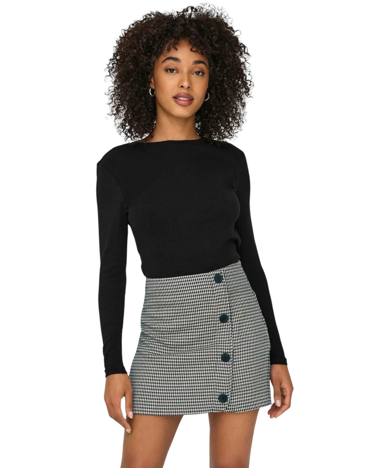 ONLY Langarmshirt (Spar Set, 2er-Pack) schlichtes Basic Shirt in Unifarben