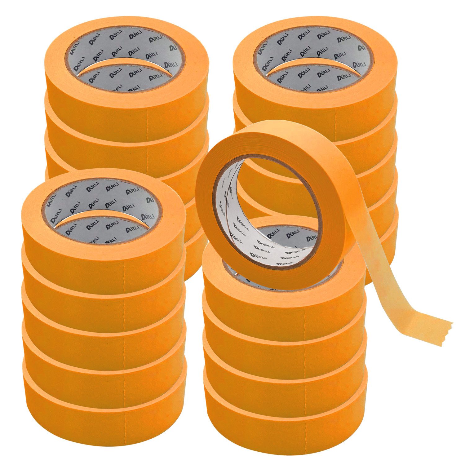 ARLI Kreppband 20x Kreppband Goldband 30 mm x 50m Acrylat ECO (20er Set, 20-St., Rollen) Acrylat Abdeckbänder für Maler und Lackierer economy