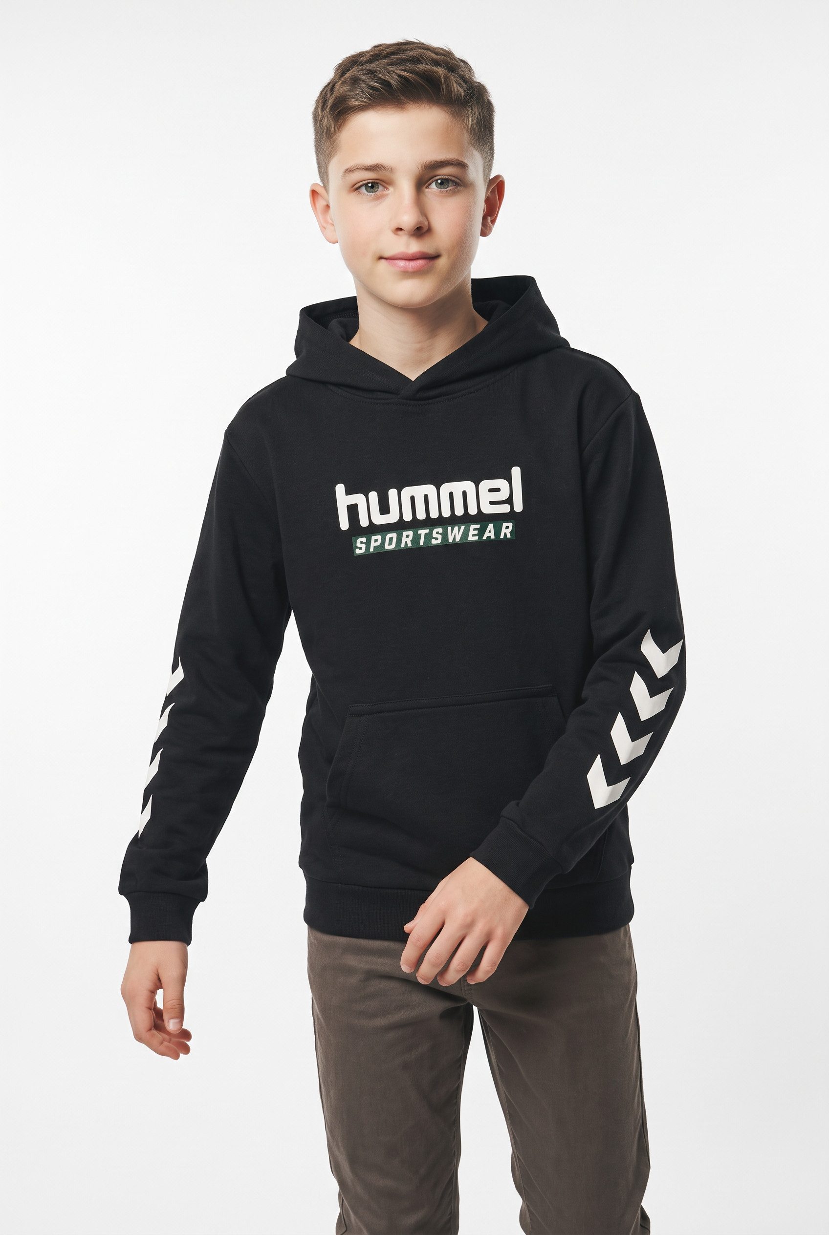 hummel Kapuzensweatshirt mit Kängurutasche, im sportlichen Stil