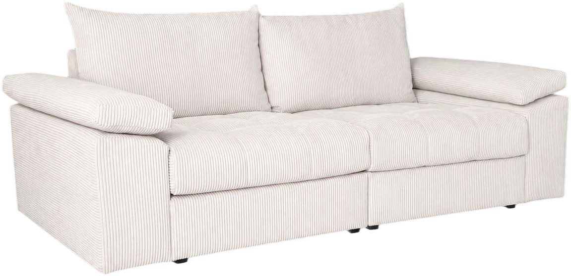 OTTO home Big-Sofa Soft&Cosy Pik XL, B: 246 cm, Mega Sofa in Cord, Lounge-Komfort mit edler Sitzsteppung, Federkern – Bild 5 von 5