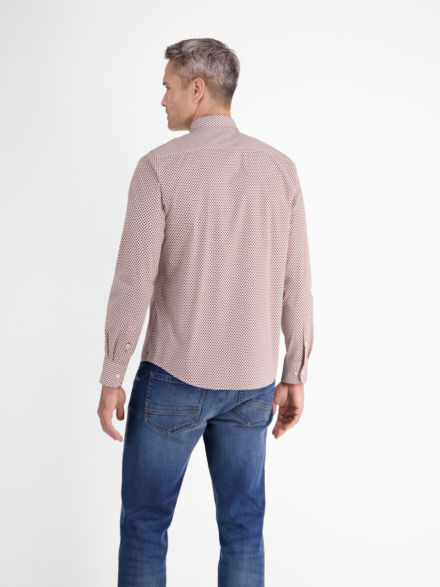 LERROS Langarmhemd LERROS Langarmhemd, modisch-minimal bedruckt günstig online kaufen