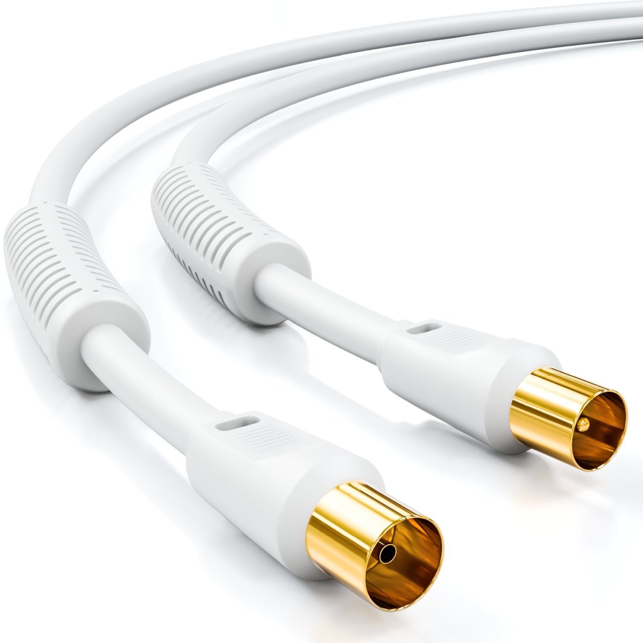 deleyCON 10m TV Antennenkabel Koaxial Kabel HDTV DVB-T DVB-T2 Radio TV-Kabel