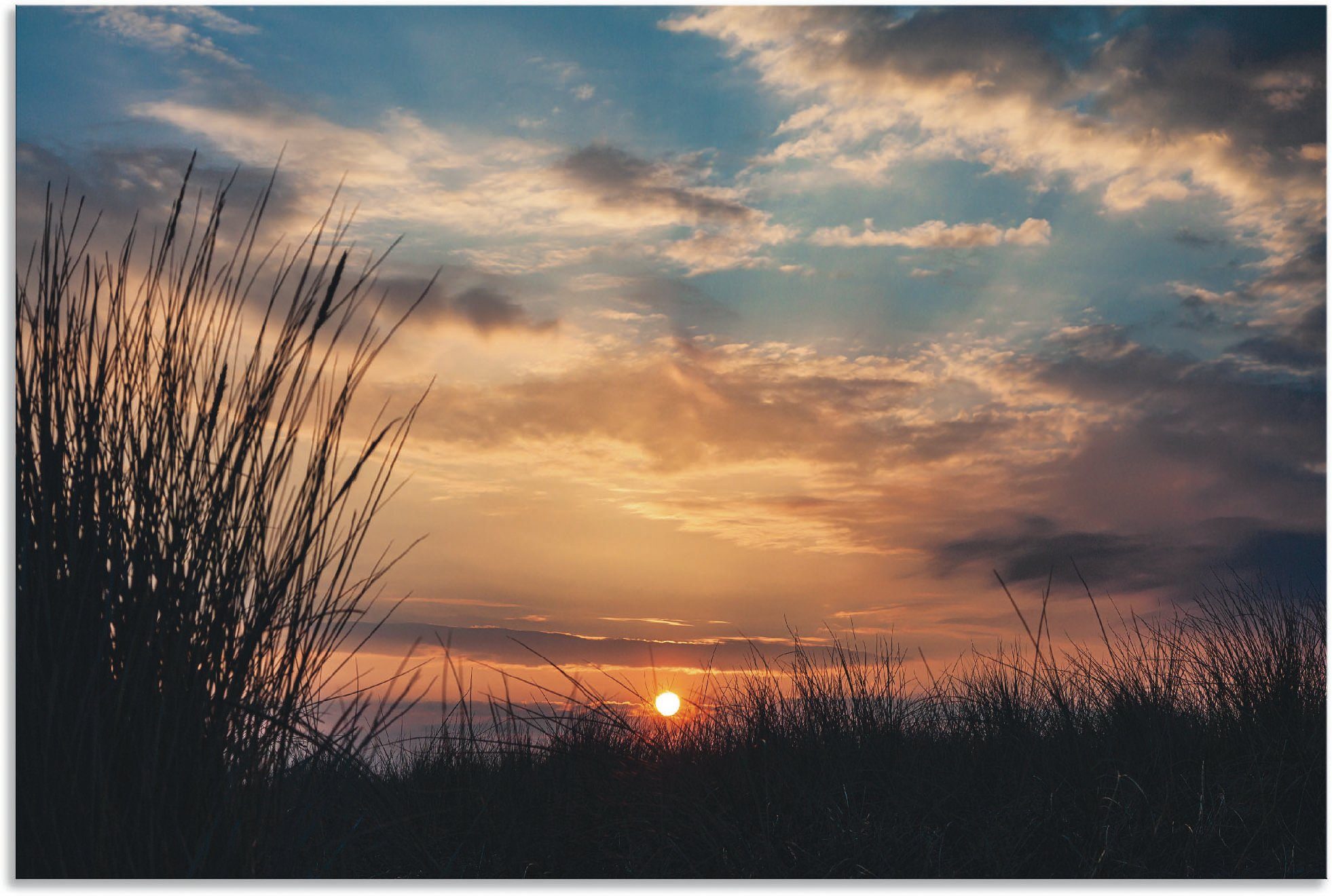 Artland Wandbild »Sonnenuntergang an der Küste Ostsee«, Bilder vom Sonnenuntergang & -aufgang (1 Stück), in vielen Größen & Produktarten - Alubild / Outdoorbild für den Außenbereich, Leinwandbild, Poster, Wandaufkleber / Wandtattoo auch für Badezimmer geeignet-Otto