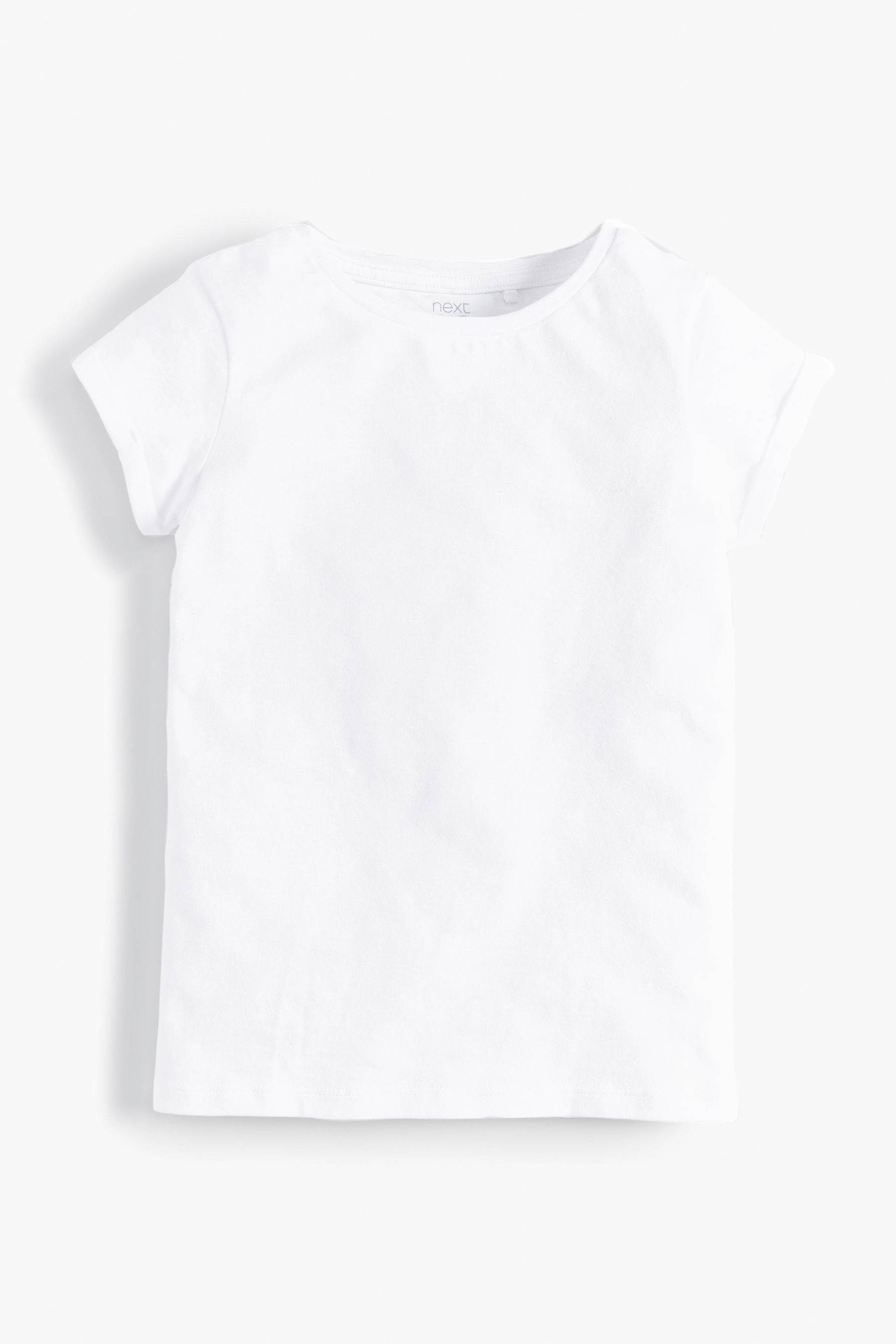 Next T-Shirt Regular Fit T-Shirt aus reiner (1-tlg) White