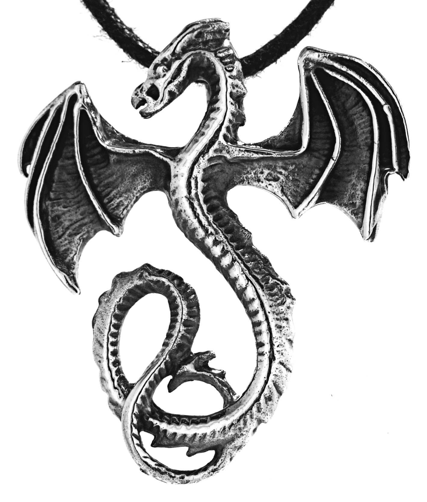 Kiss Of Leather Kettenanhanger Drachen Anhanger 925 Sterling Silber Drache Dragon Fantasy Fabelwesen Online Kaufen Otto