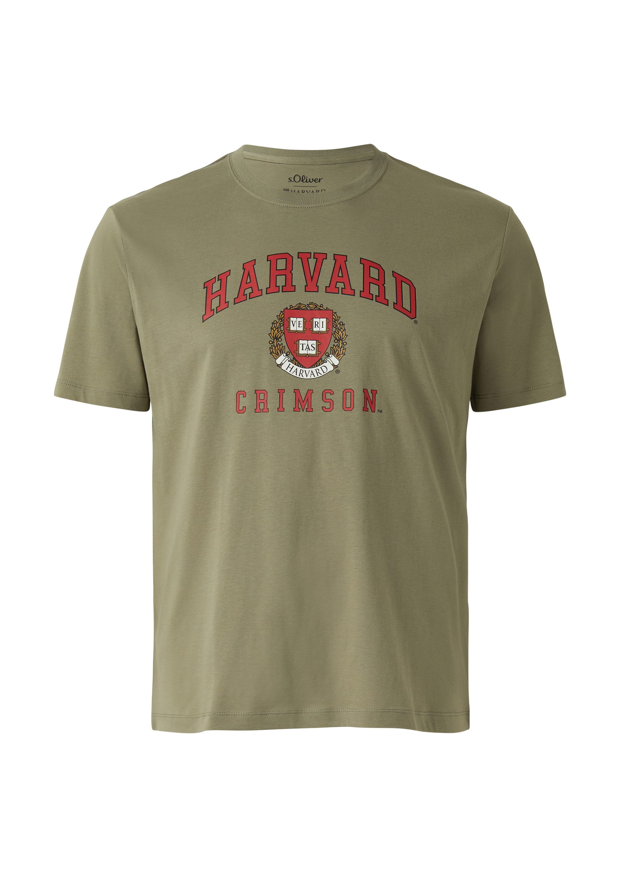 s.Oliver Kurzarmshirt T-Shirt T-Shirt mit College-Artwork