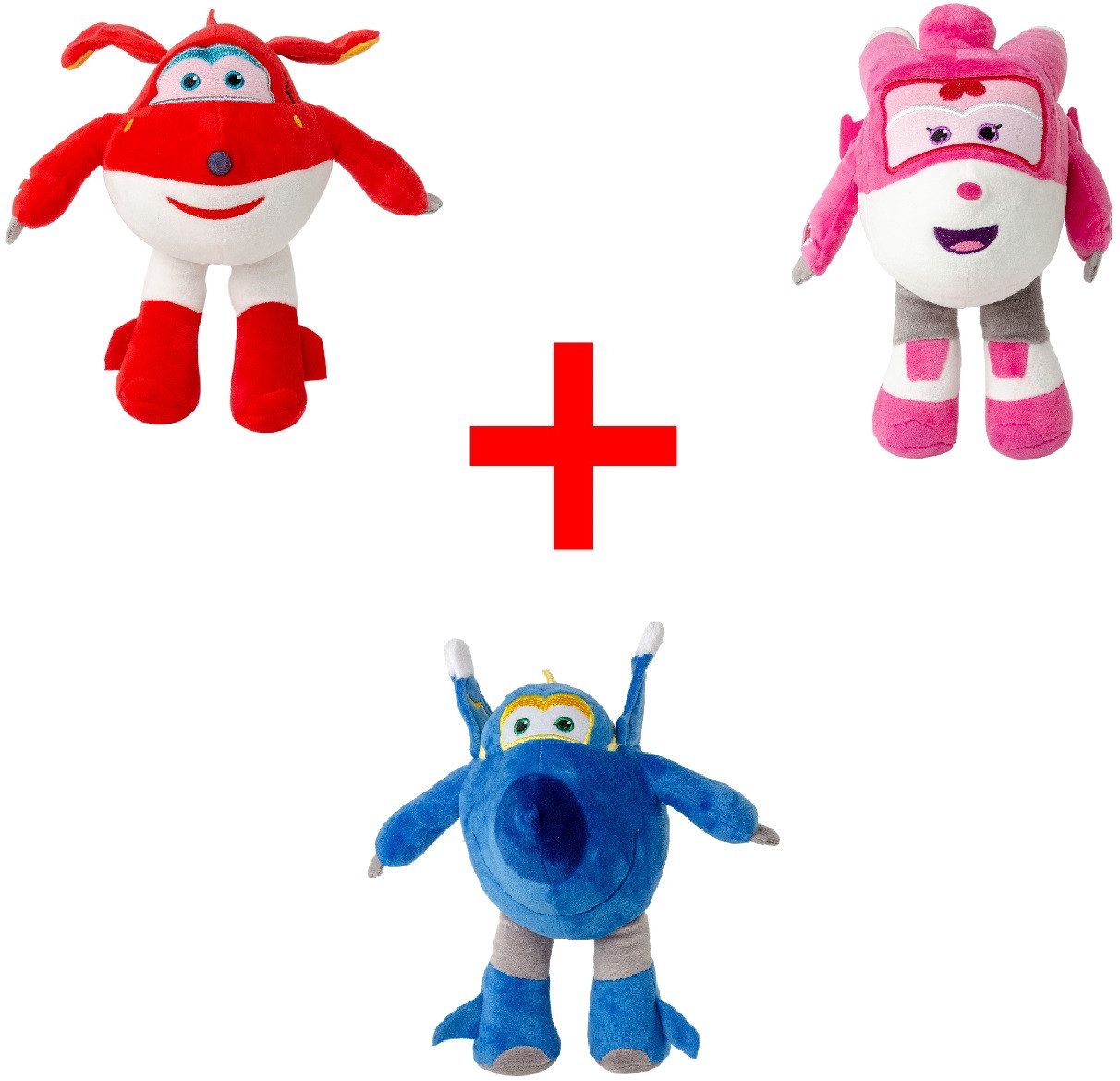 Super Wings Plüschfigur Super Wings Plüschfiguren 3er-Set Fanpaket: JEROME günstig online kaufen
