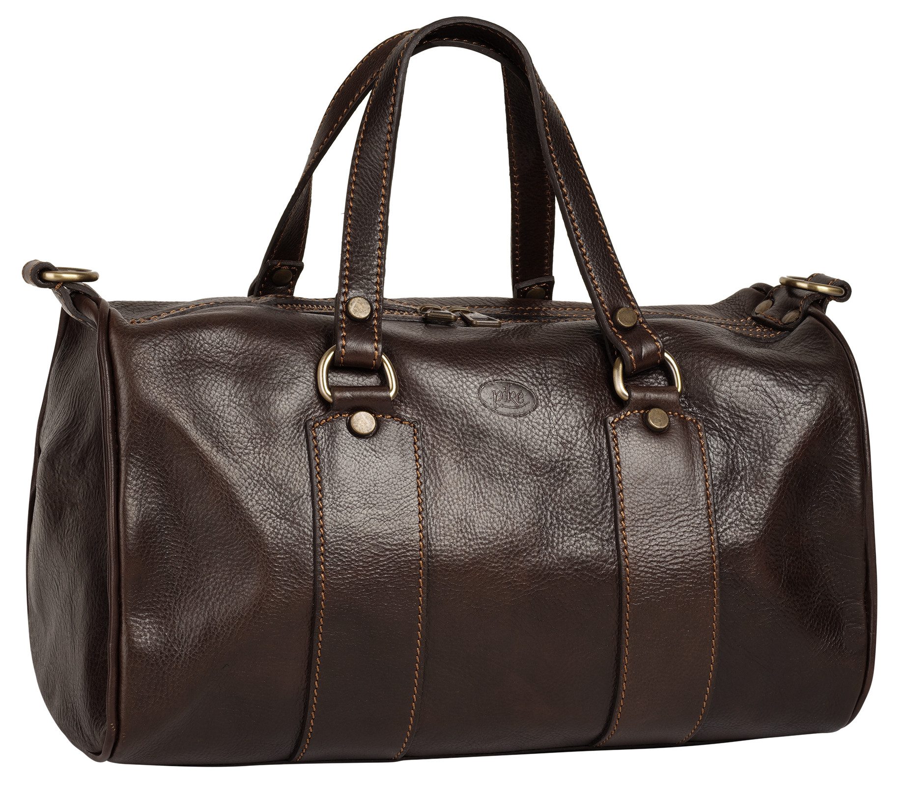 Piké Henkeltasche, echt Leder, Made in Italy