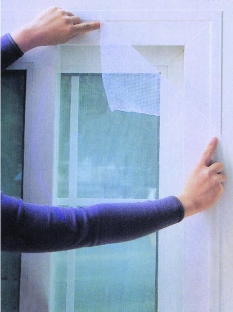 BURI Fliegengitter-Gewebe Fenster Fliegengitter weiß oder schwarz 150x150cm Insektenschutz