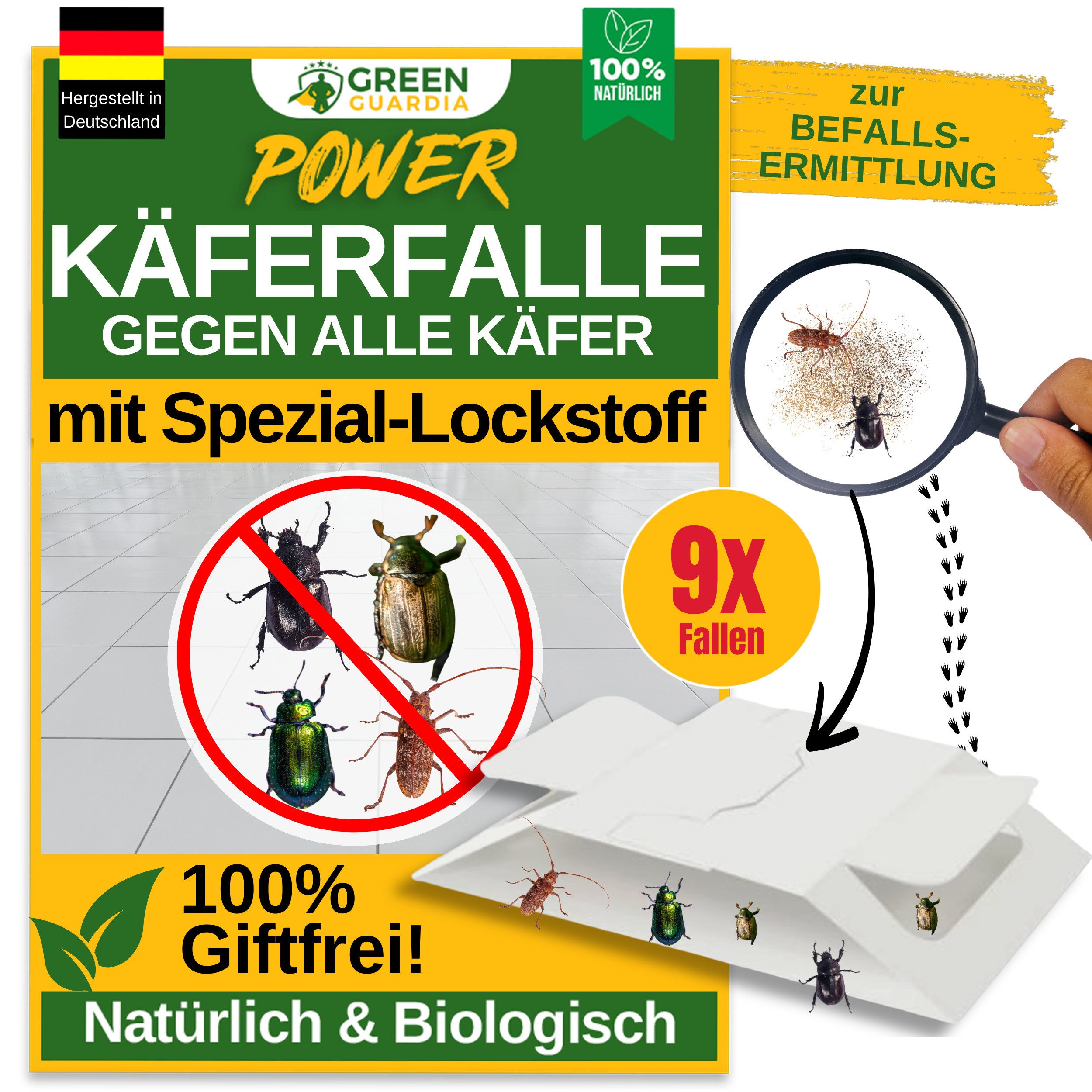 Insektenfalle Käfer Falle mit Spezial-Lockstoff - insektizidfrei
