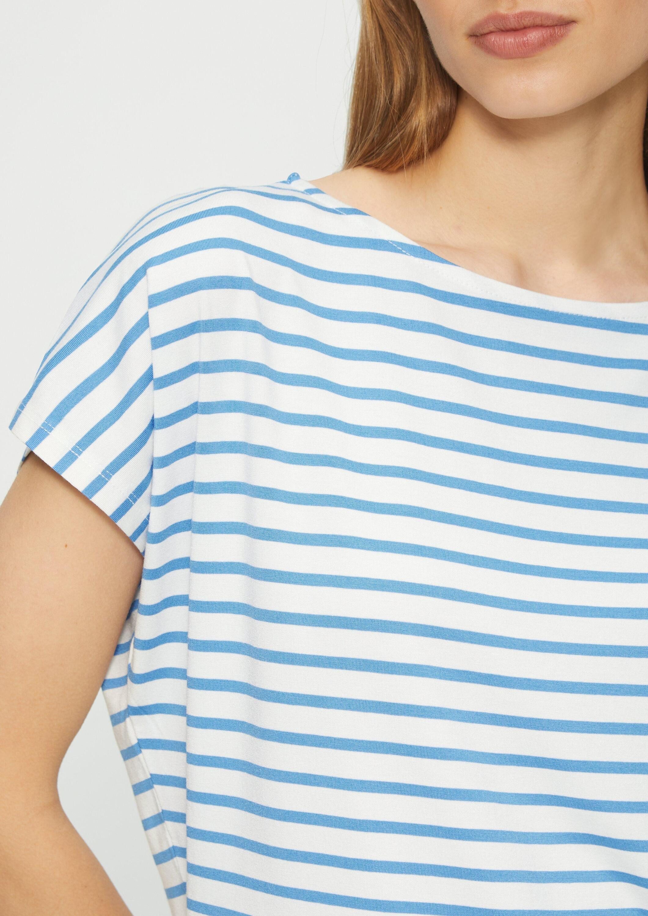 s.Oliver Kurzarmshirt T-Shirt T-Shirt aus Viskosestretch im Relaxed Fit