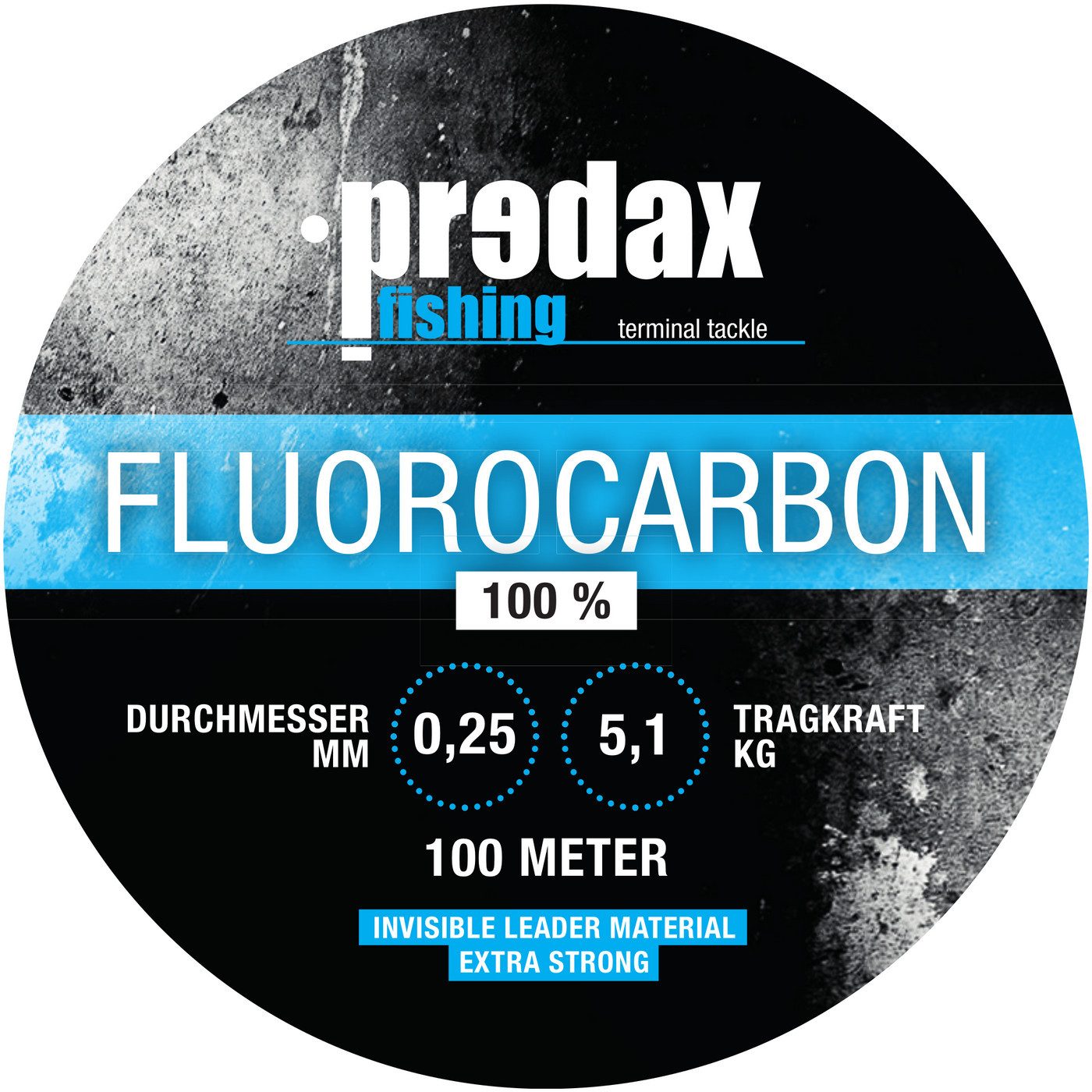 Predax Angelschnur Predax Fluorocarbon Schnur 0,25mm 5,1kg - 100m Fluoro Carbon Schnur, (100-St)