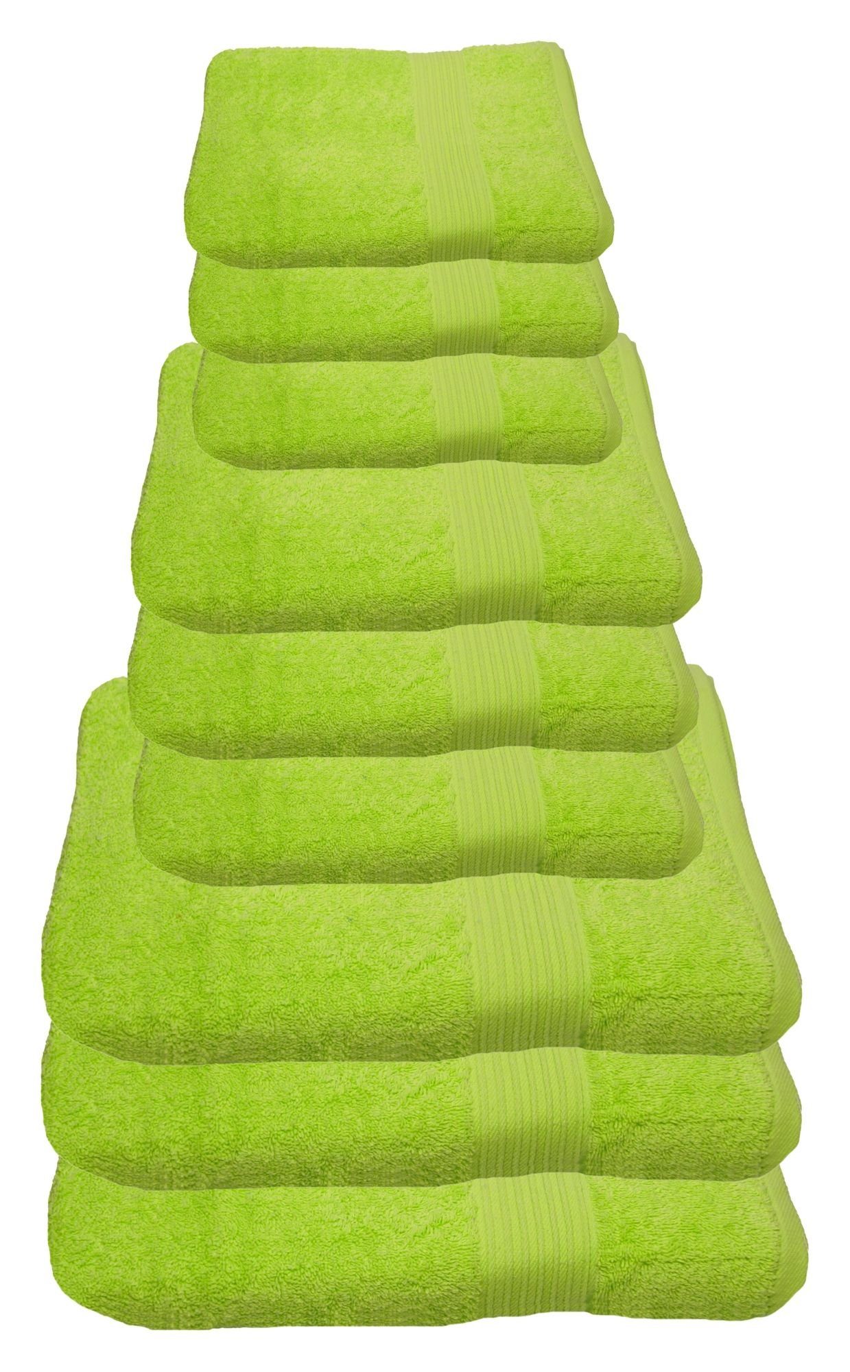 Julie Julsen Handtücher 9-Handtücher-Limette, Baumwolle (9-St) günstig online kaufen