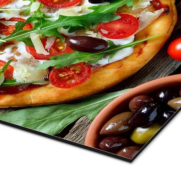 Posterlounge Alu-Dibond-Druck Editors Choice, Frische selbstgemachte Pizza, Küche Mediterran Fotografie