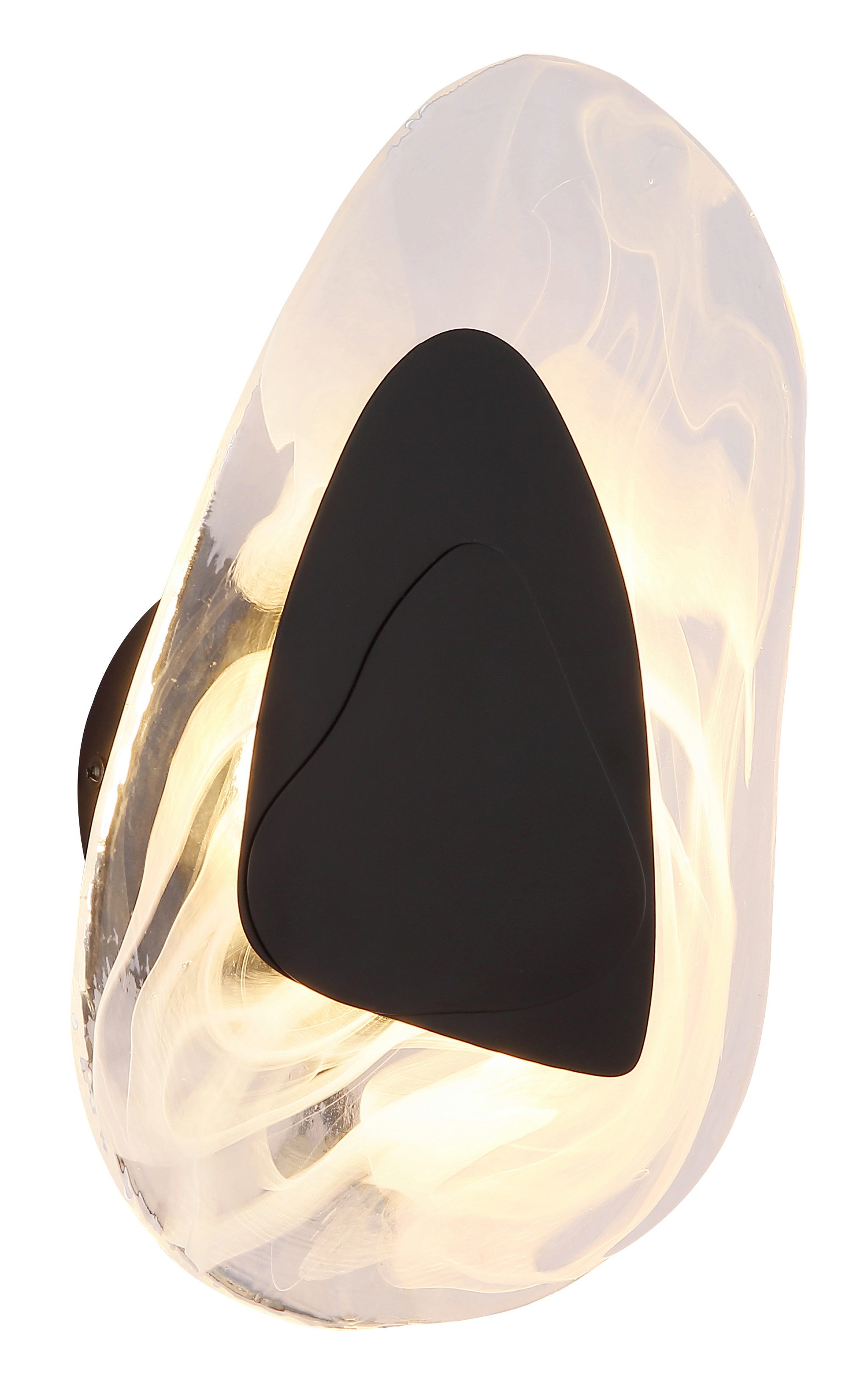 GLOBO LIGHTING LED Wandleuchte DORSEY, LED fest integriert, Warmweiß, Wandlampe/Glas klar/BxH: 203x315mm/Deko