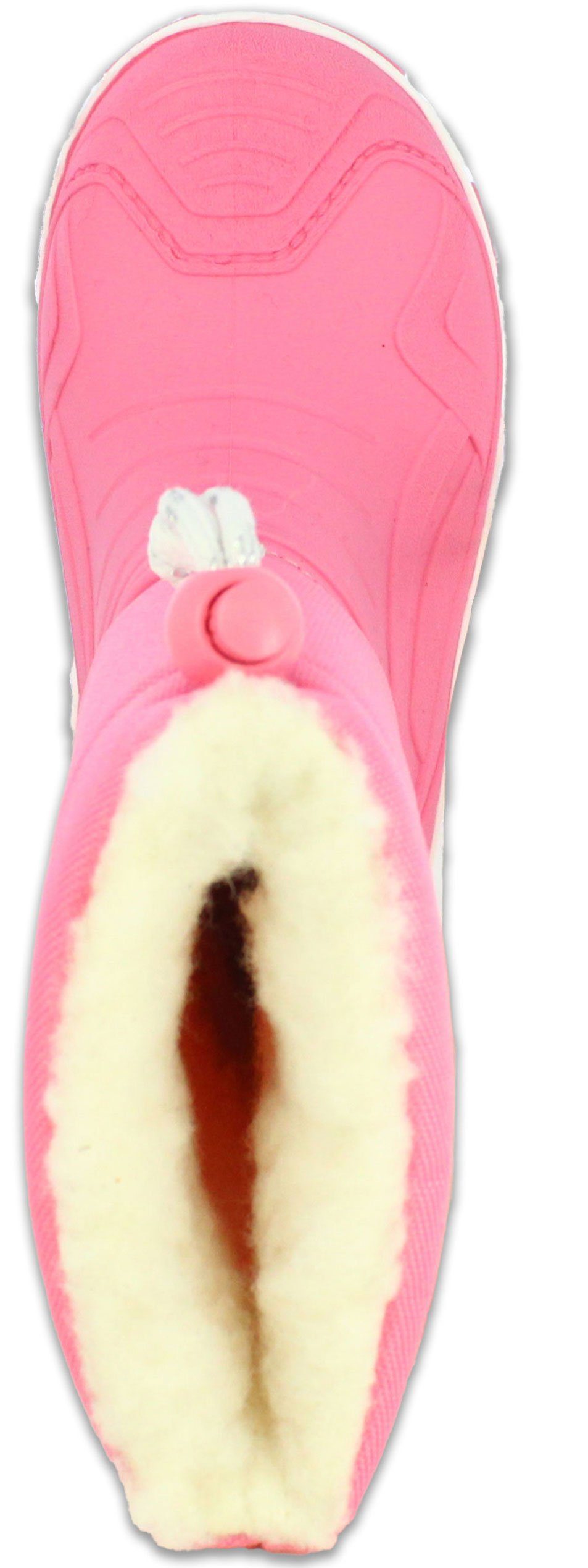 Beck Winterstiefel Blinking Stars Gummistiefel (für Mädchen, sehr warmes flauschiges Warmfutter, Blinksohle für mehr Sicherheit im Dunkeln) Zum Schlupfen, leichter Einstieg