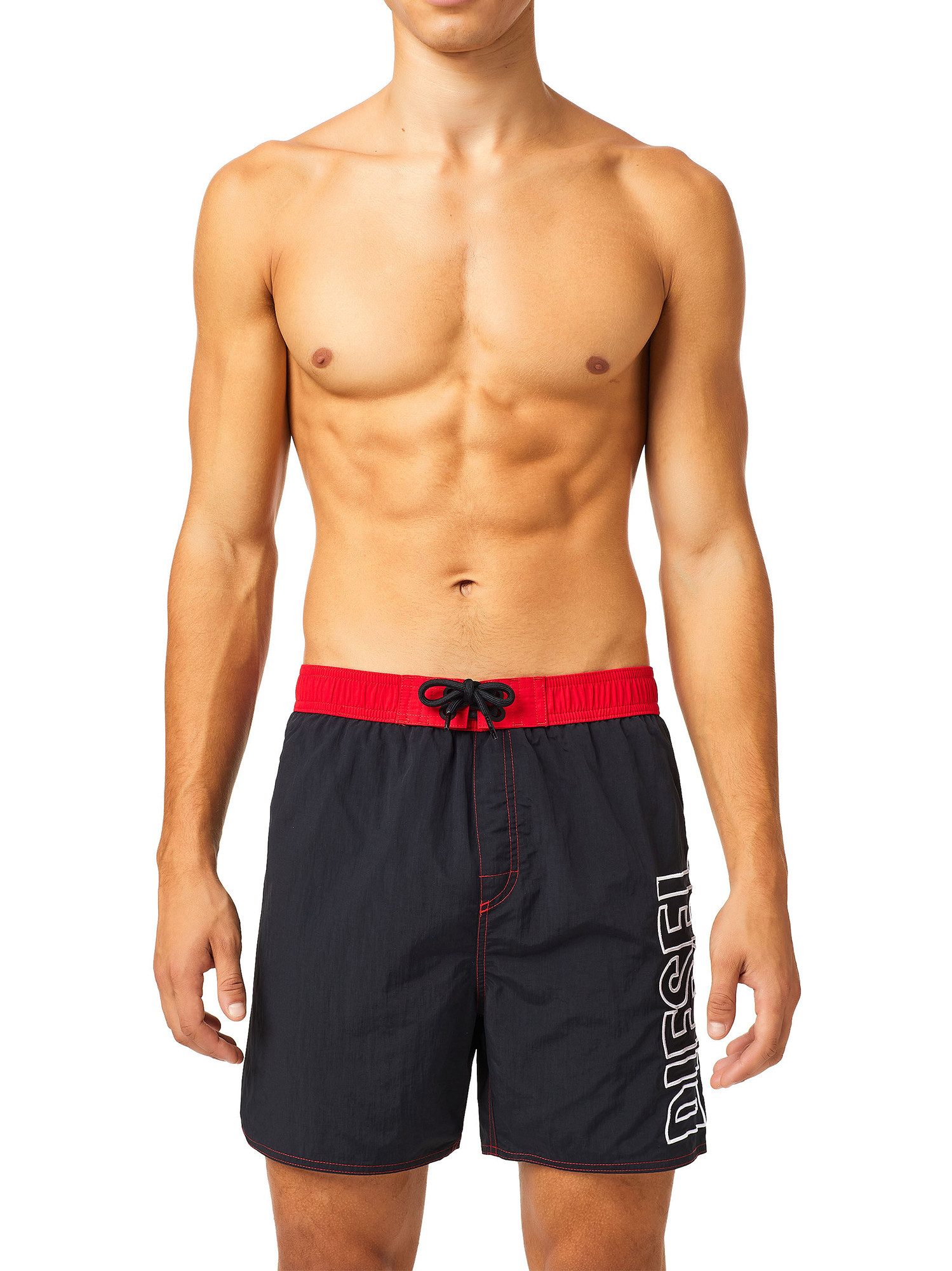 Diesel Badeshorts Badehose mit Kordelzug und Logo - BMBX-WAVE 2.017 günstig online kaufen