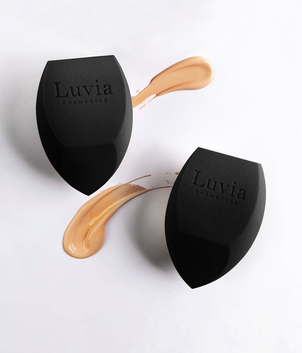 Luvia Cosmetics Schminkschwamm DIAMOND MAKE-UP SPONGE SET, 2 tlg., feinporige Oberfläche für natürliches Hautbild