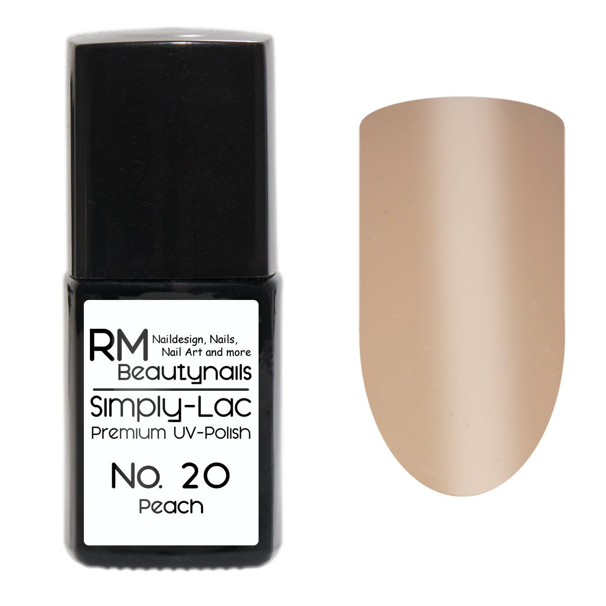 RM Beautynails UV-Nagellack Simply Lac Premium UV-Nagellack UV-Polish 10ml Peach