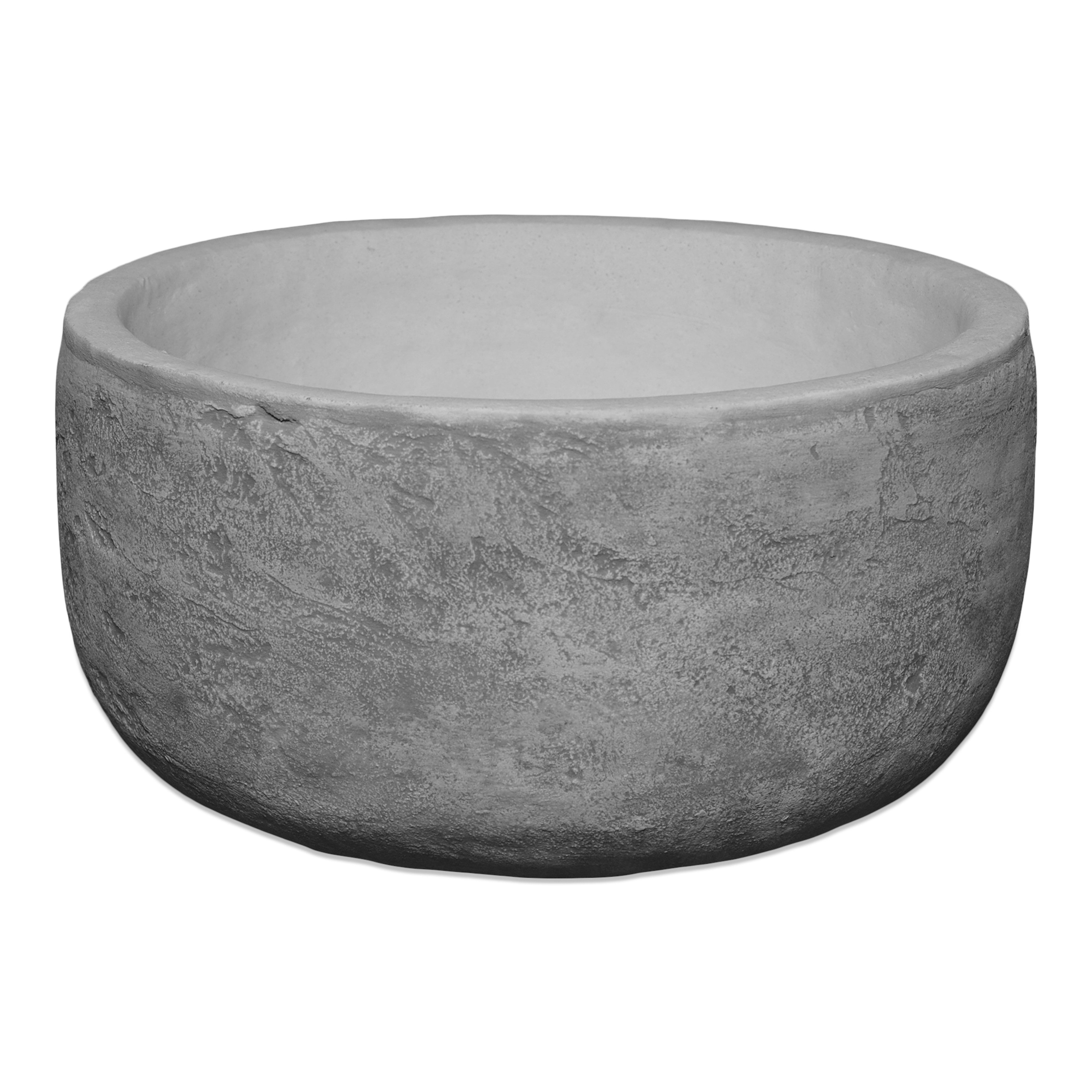 gartendekoparadies.de Pflanzschale Runde Pflanzschale Pflanzgefäß, H. 20 cm, 10 Liter, 18 kg, Frostsicher