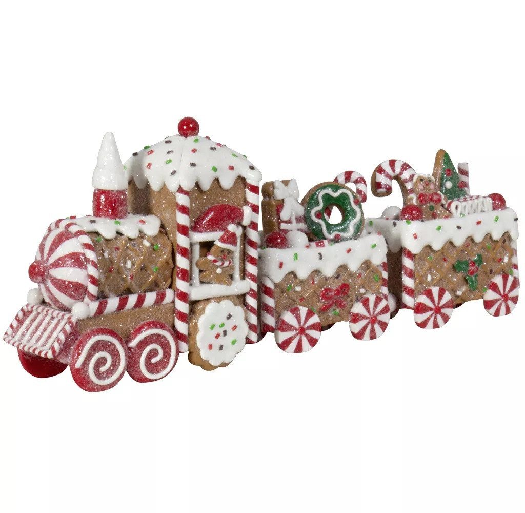 foolonli Weihnachtsszene Lebkuchenzug 33cm Winterdeko Braun günstig online kaufen