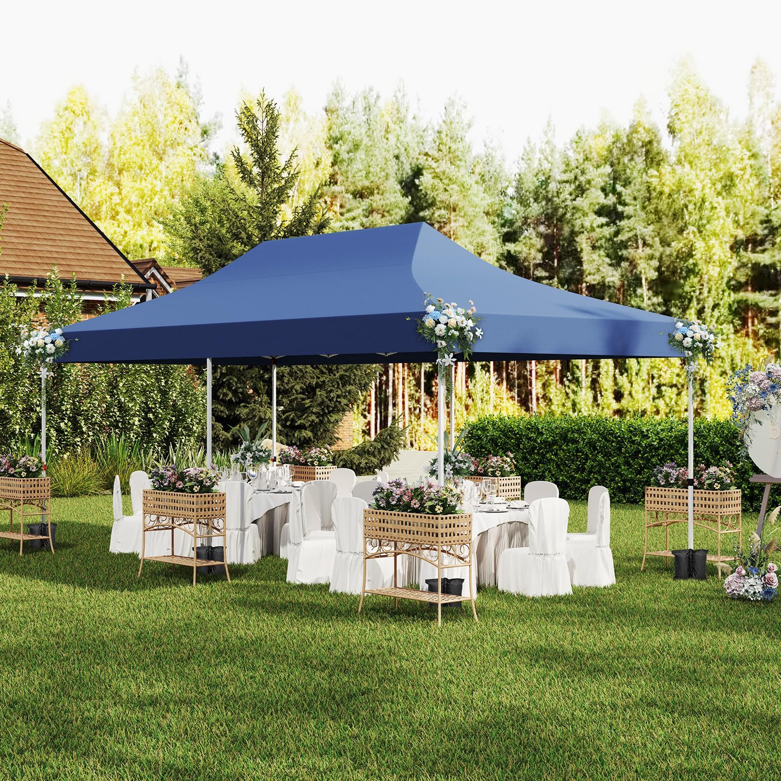 COSTWAY Pavillon 3 x 6m Faltpavillon, günstig online kaufen