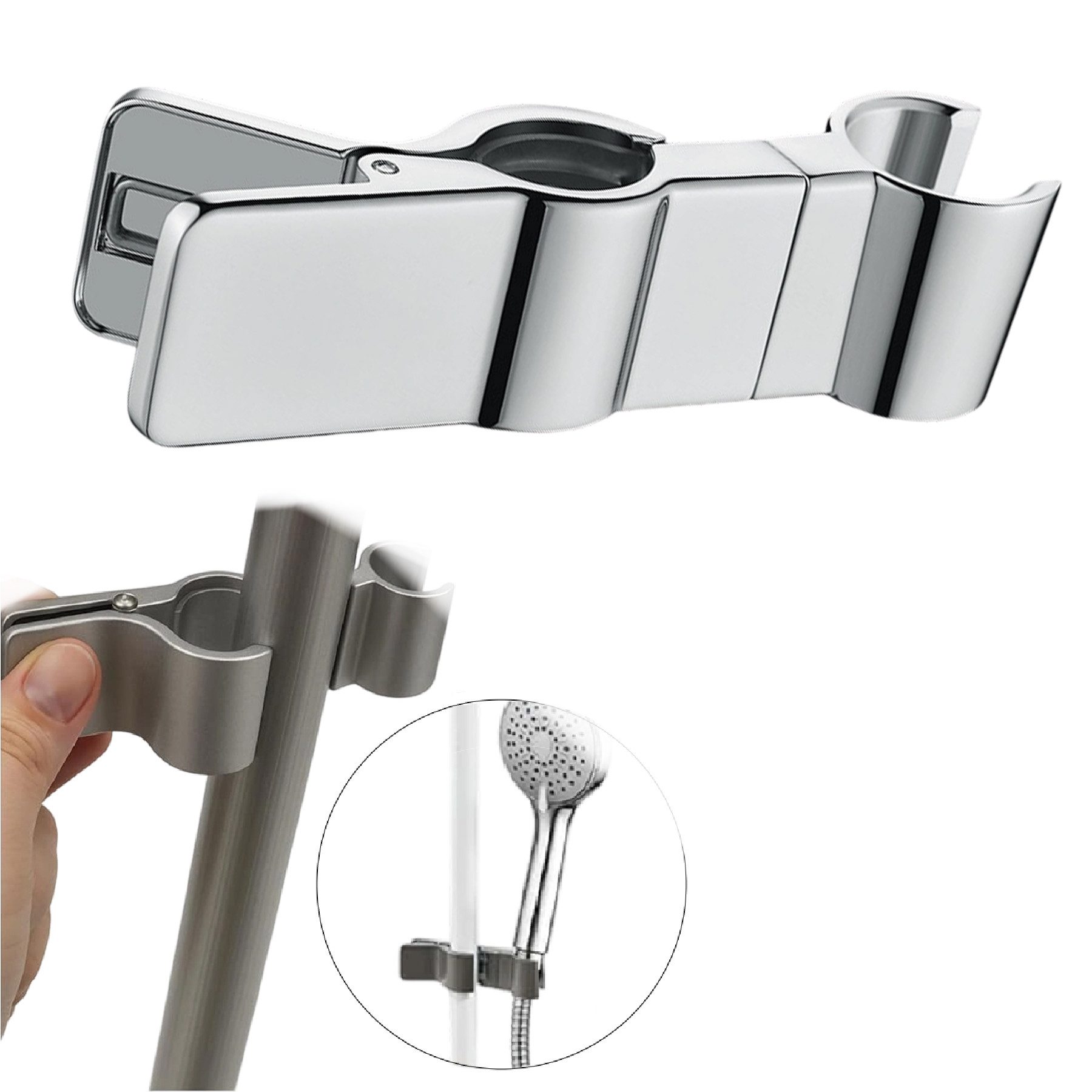 Mutig Handbrause Handbrause Halterung 18-38 mm Verstellbarer Ø, Duschbrause günstig online kaufen