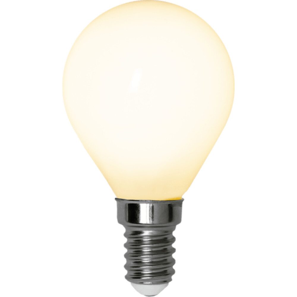 STAR TRADING LED-Leuchtmittel E14, 4W, 2700K, 380lm, Kugel, warmweiß, Ra: 90, Schaltzyklen: 12500, G, E14, warmweiß