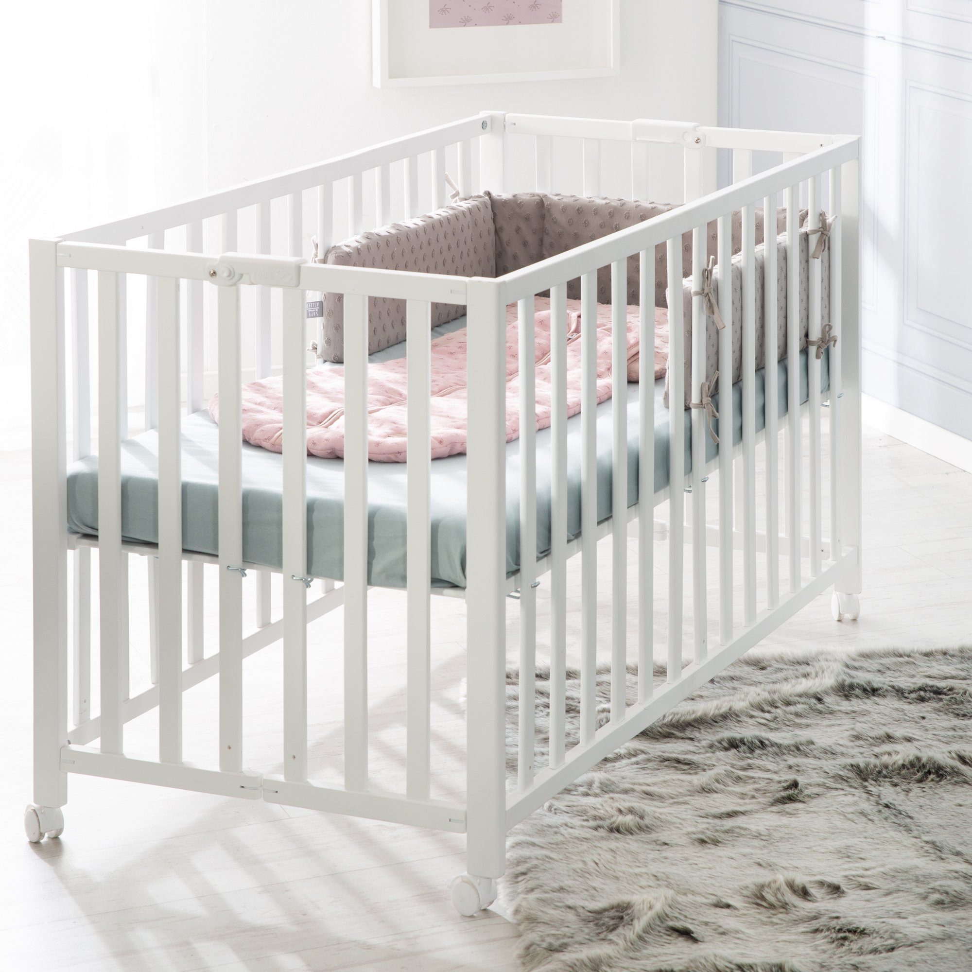 roba® Kinderbett Fold Up, Platzsparendes Gitterbett, günstig online kaufen